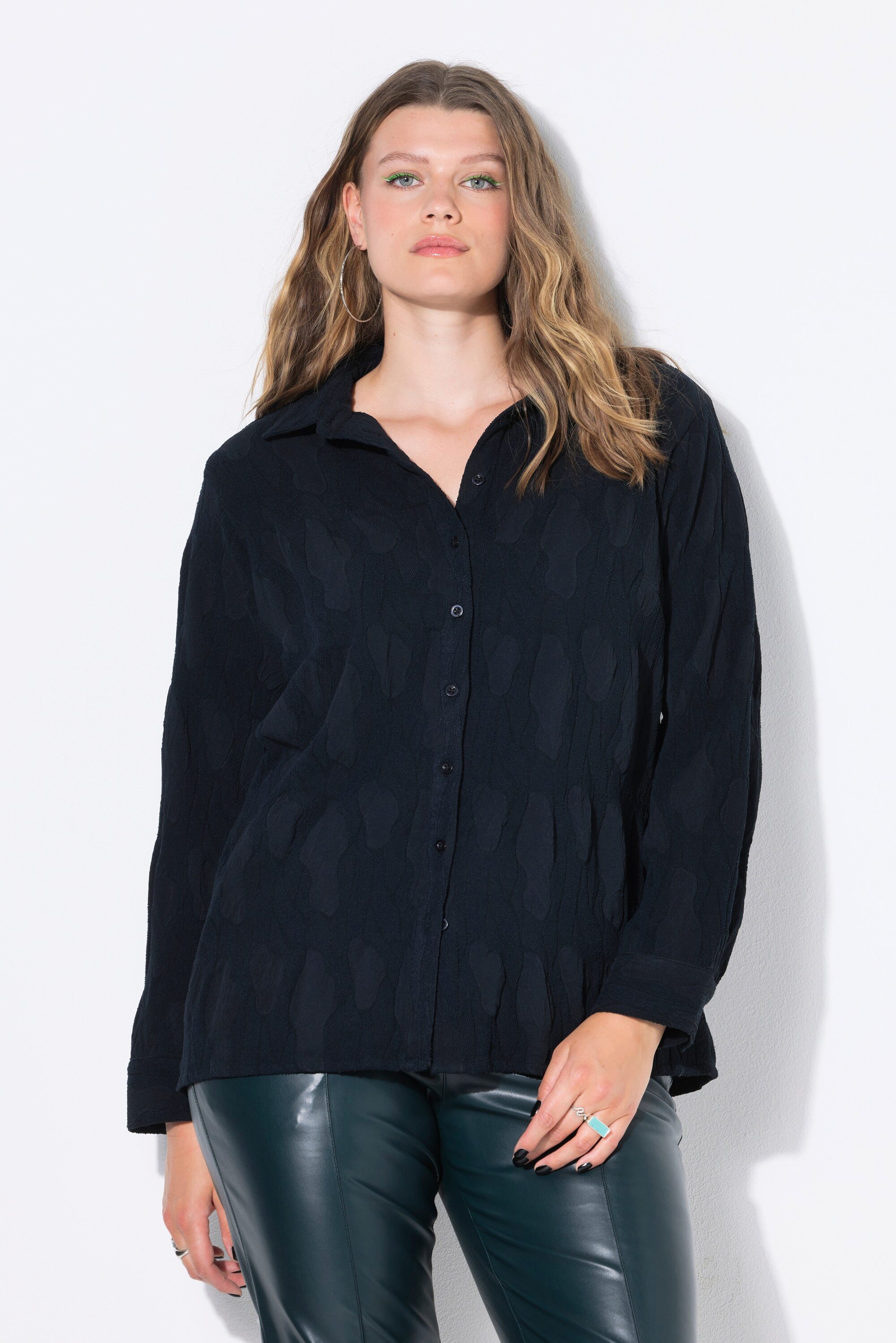 Studio Untold Hemdbluse Hemdbluse Bubble-Struktur