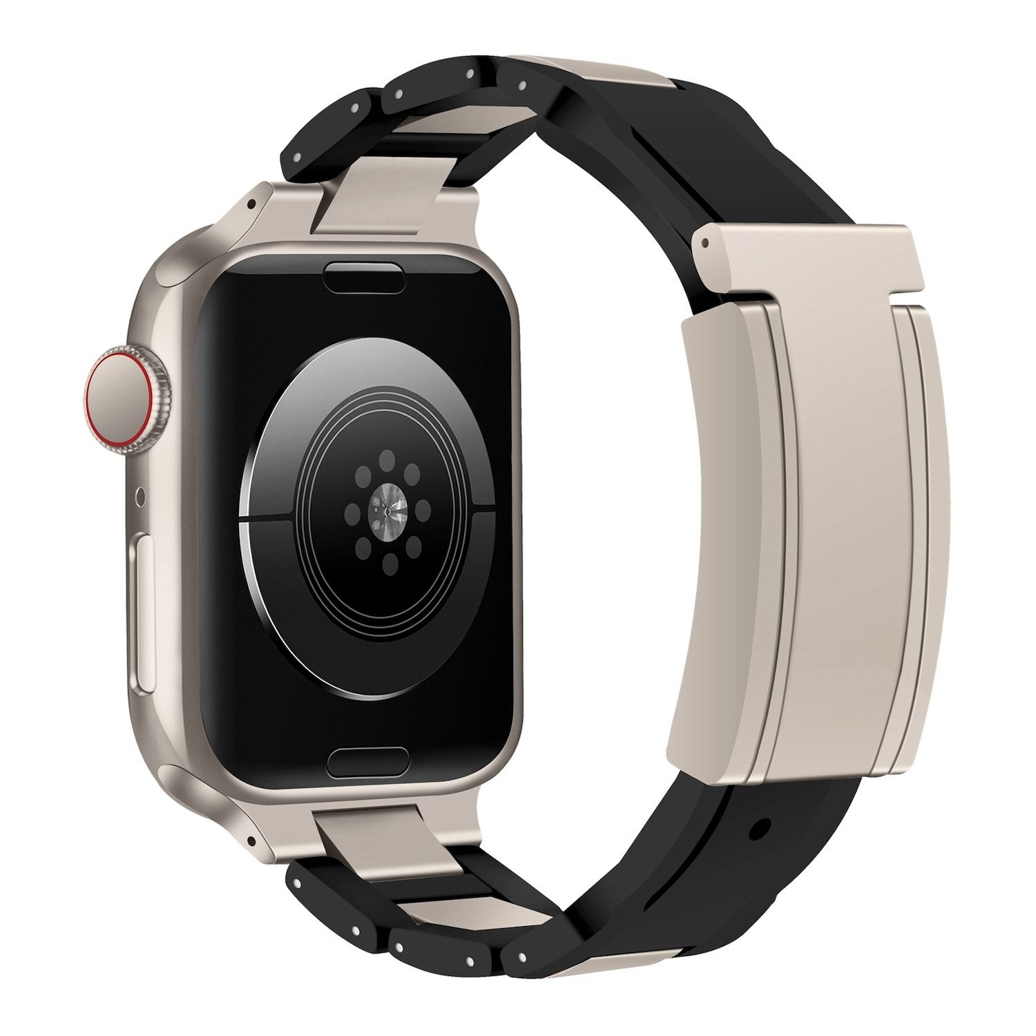 Wigento Smartwatch-Armband Für Apple Watch Series 10 46mm / 9 8 7 45 / 6 SE 5 44mm Edelstahl Band, Edelstahl, Magnetverschluss, verstellbar