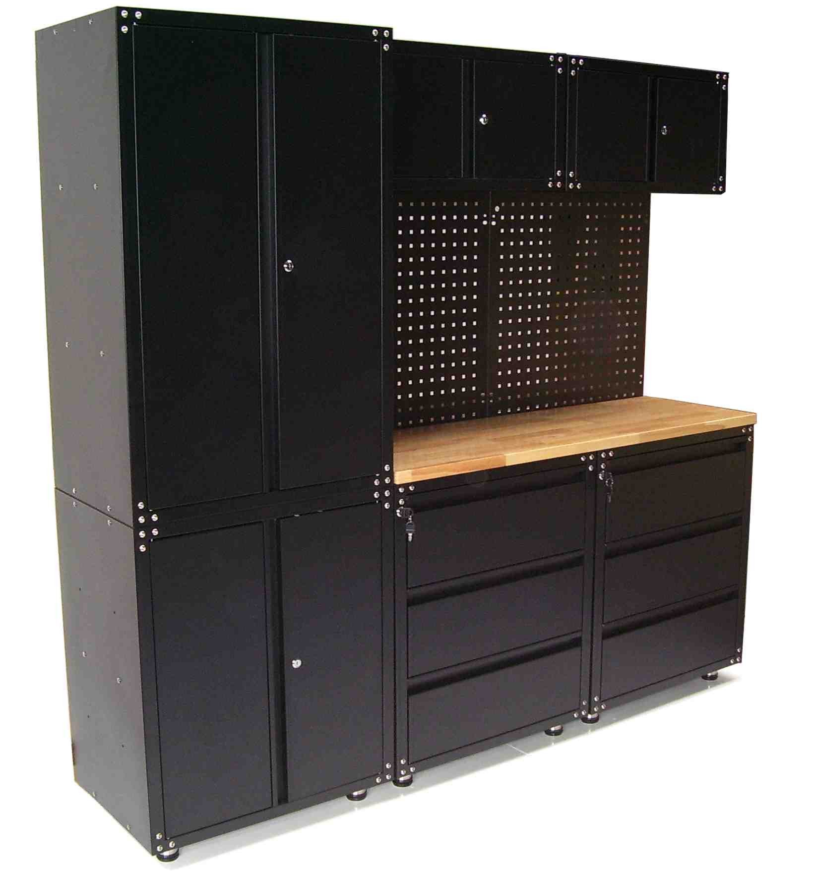 Apex Werkstatt-Set Werkstatt Schranksystem 9-teilig Werkstattschrank Werkbank 57064, (1-tlg)