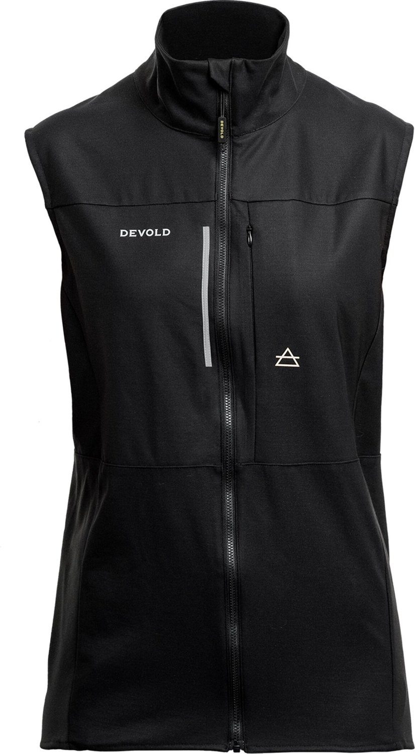 Devold Laufjacke RUNNING MERINO VEST WMN Damen Lauf-Weste schwarz Caviar