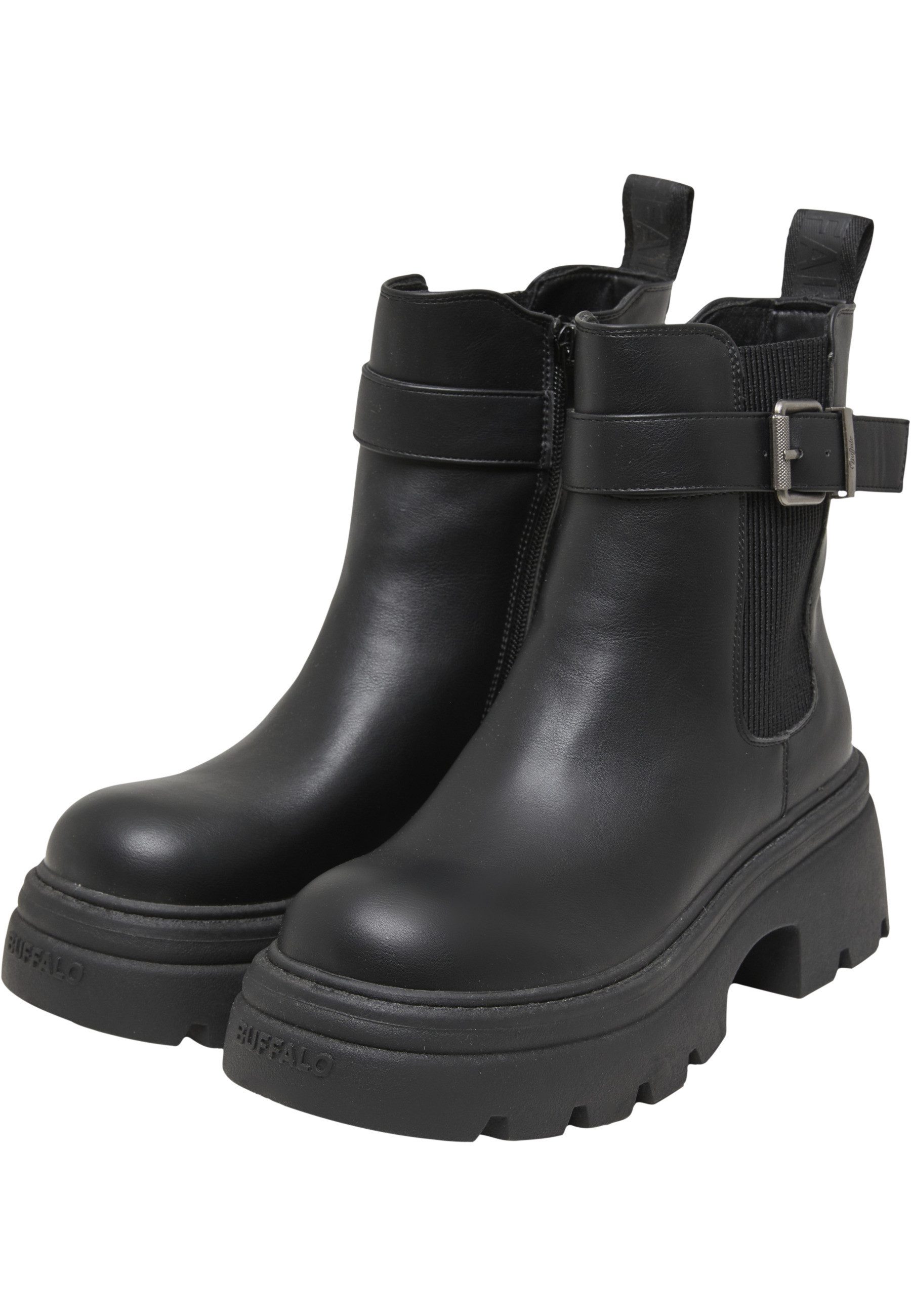 Buffalo Buffalo ZAVEN CHELSEA BUCKLE - VEGAN NAPPA Stiefel