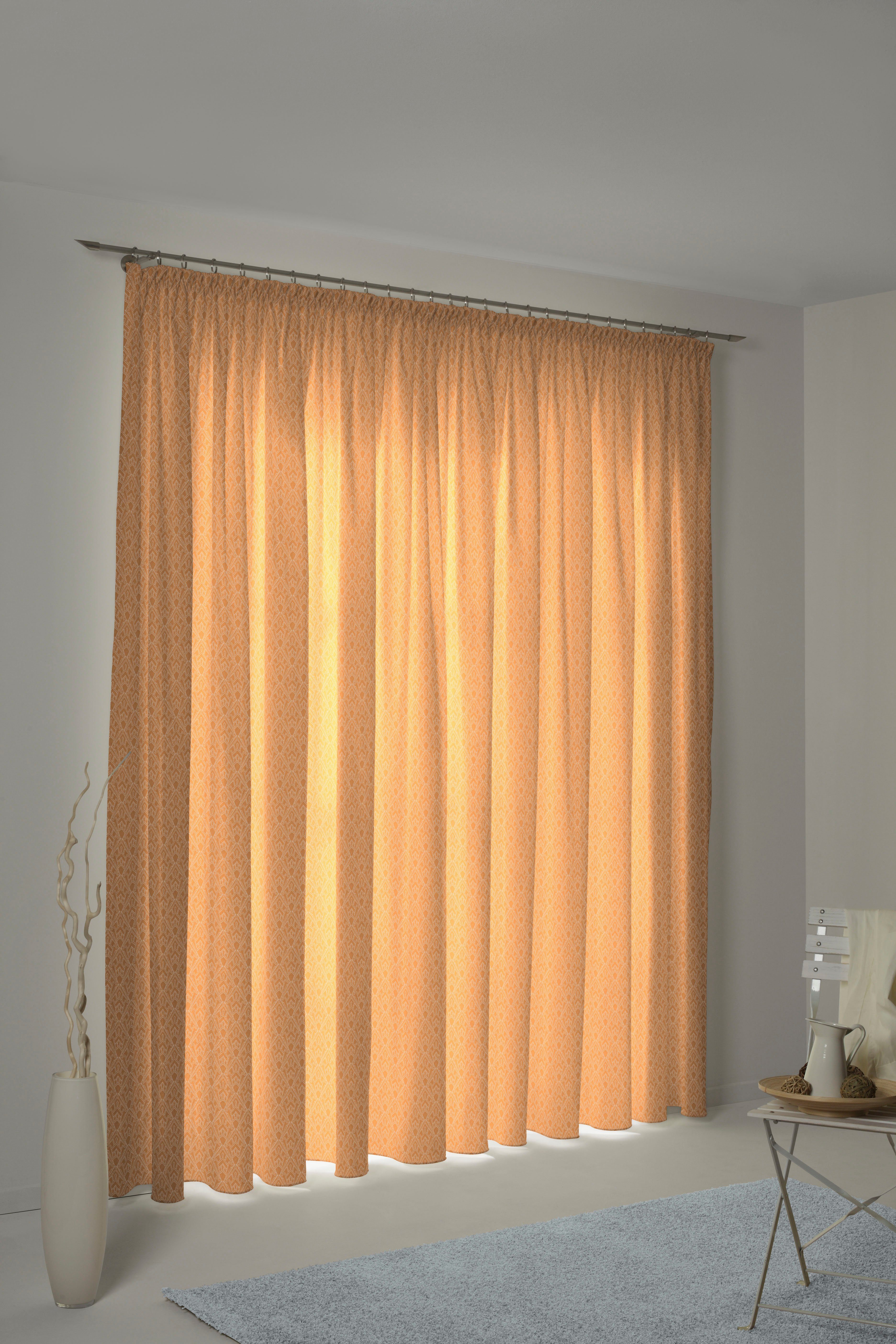 Adam Vorhang Urban Cactus (1 St), Kräuselband, blickdicht, Jacquard, aus 100% Bio-Baumwolle