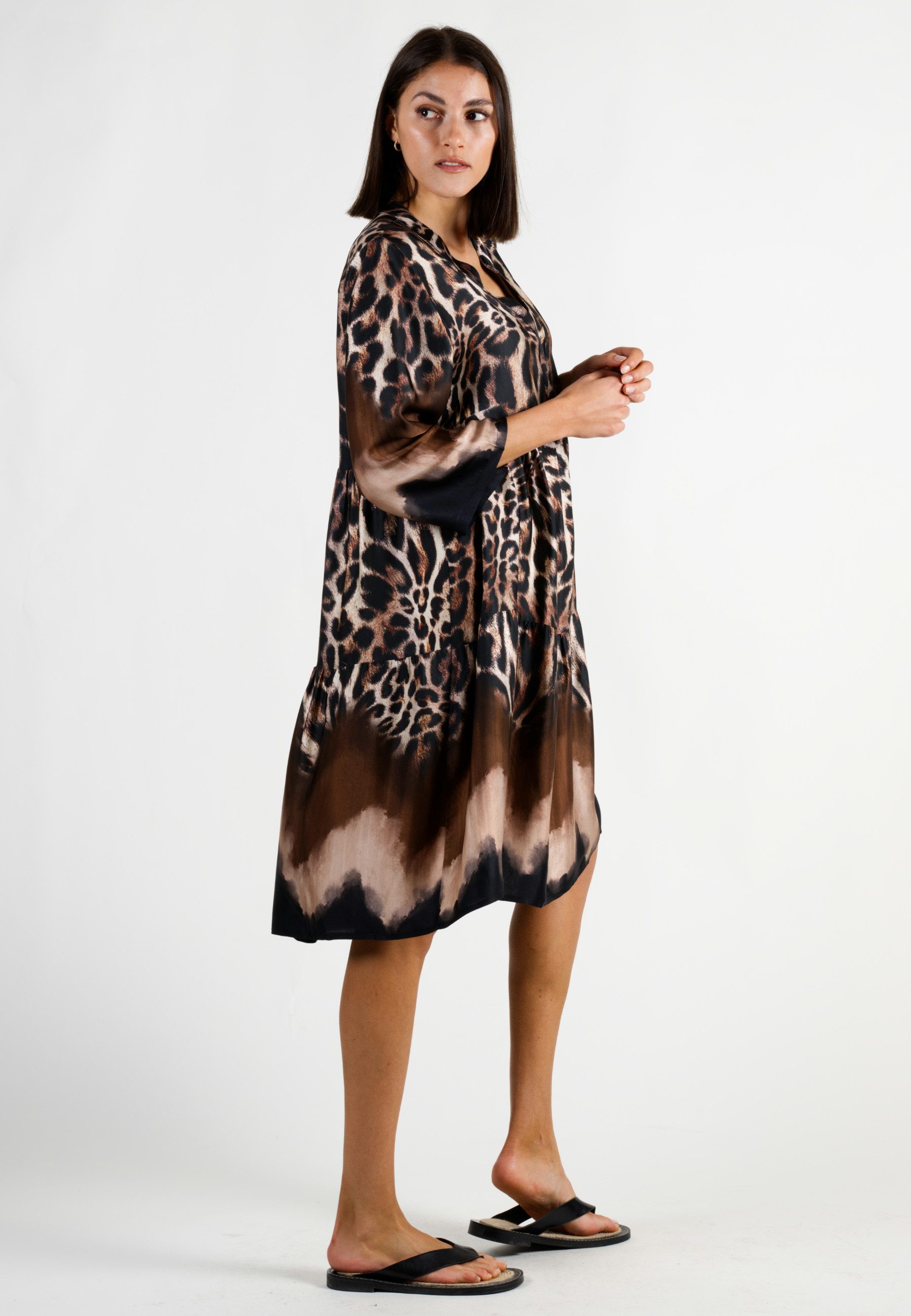 Andijamo-Fashion Druckkleid WILD GLAM Locker fallender günstig online kaufen