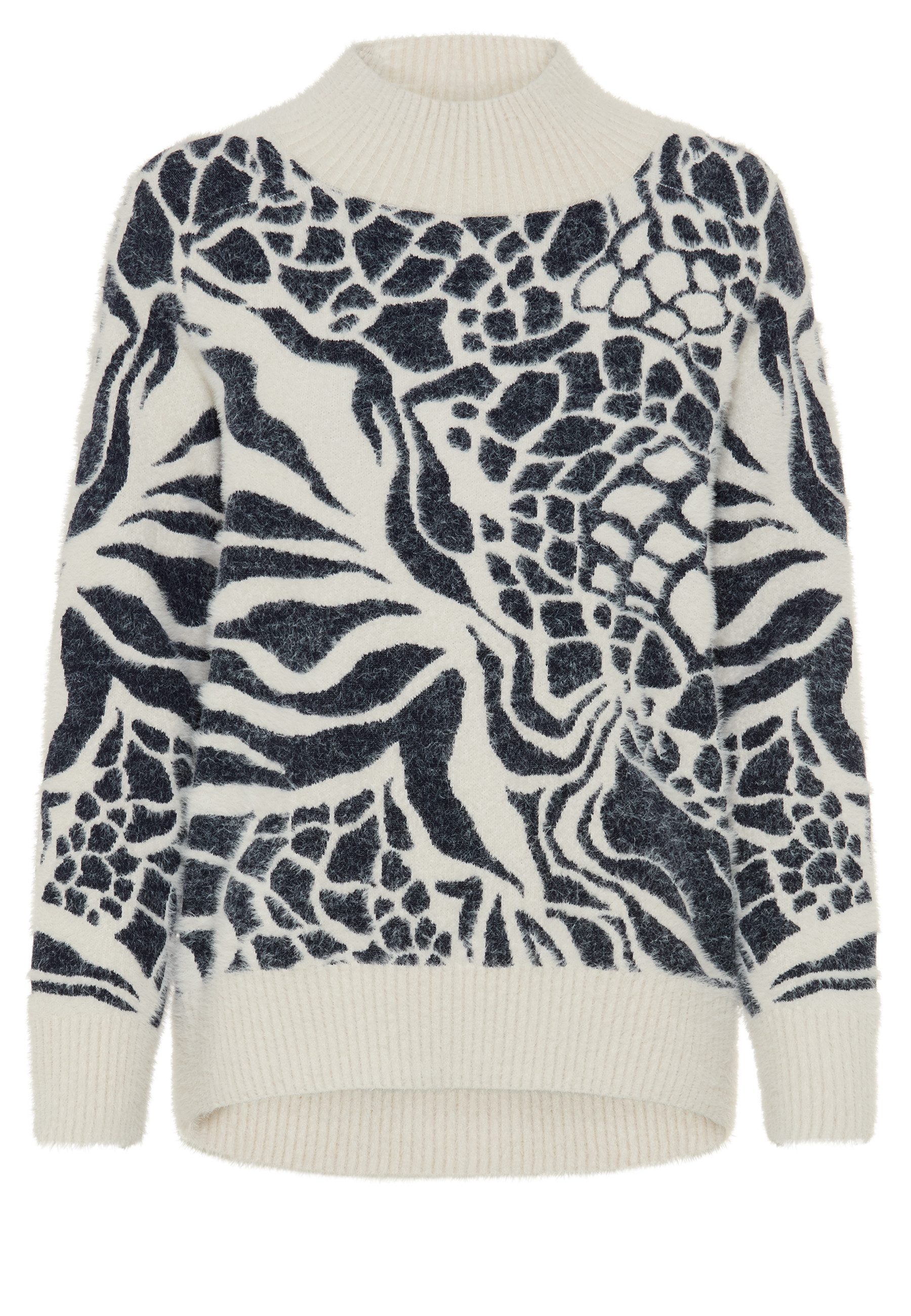 Olsen Strickpullover mit Stehkragen