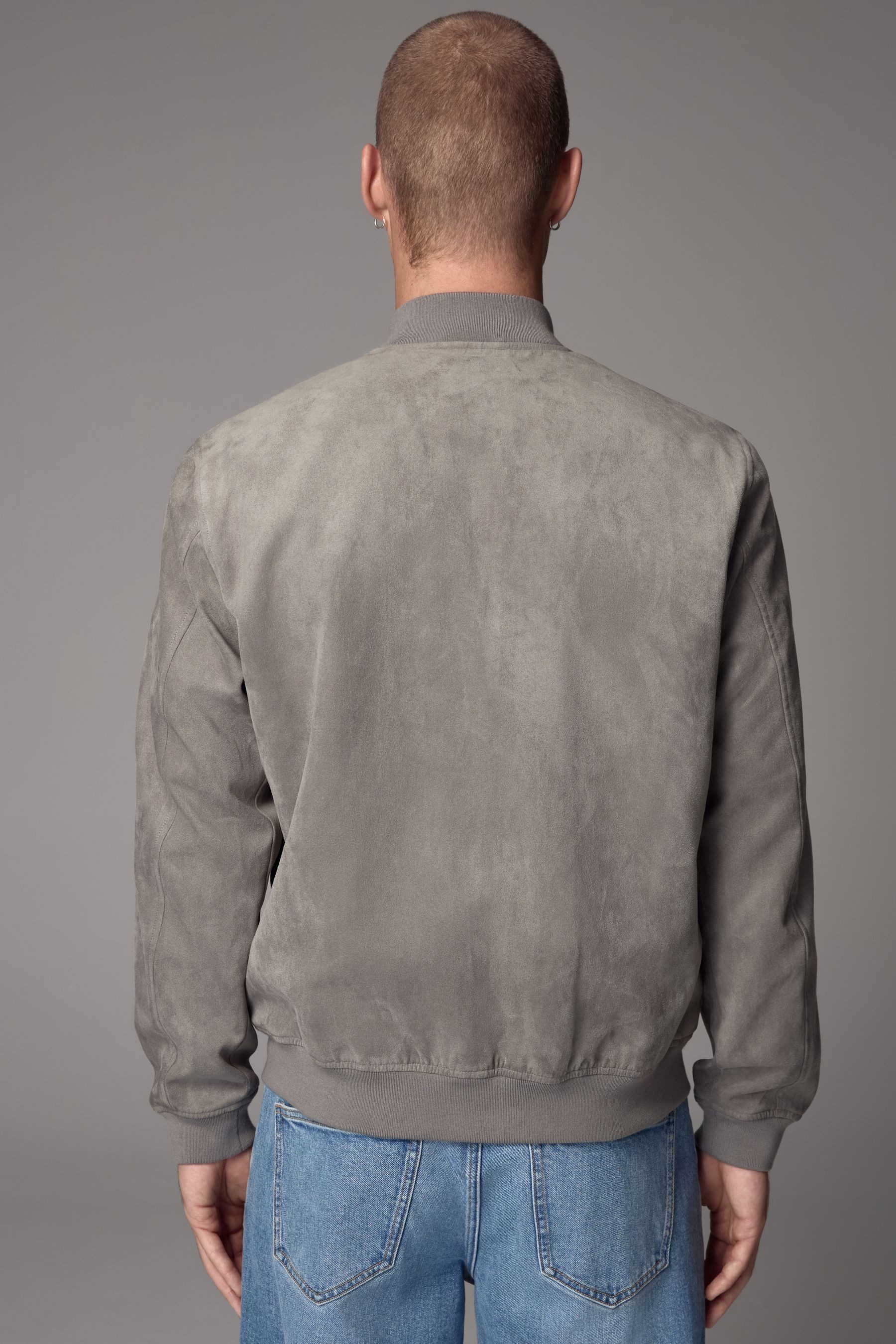 Next Bomberjacke Bomberjacke aus Velourslederimitat (1-St) günstig online kaufen