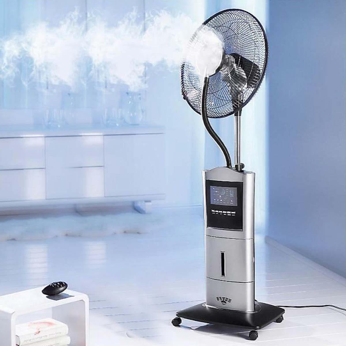 BRAST Standventilator Ventilator mit Sprühnebel Anti-Mücken Funktion Luftbefeuchter