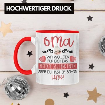 Trendation Tasse Trendation - Beste Oma Geschenk Tasse Geburtstagsgeschenk Enkel Geschenkideen Lustig Geburtstag