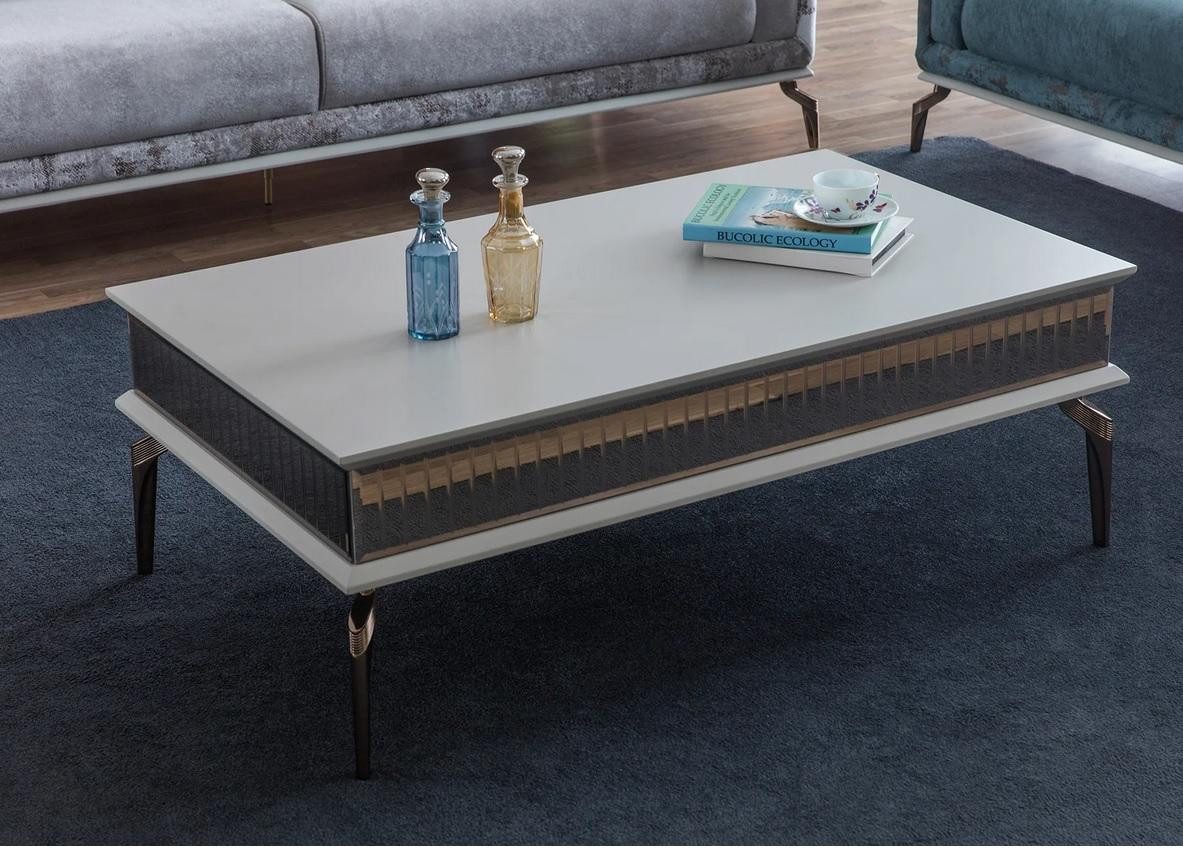 Xlmoebel Couchtisch Eleganter Wohnzimmertisch mit glänzender Oberfläche (Couchtisch), Hergestellt in Europa