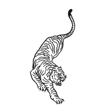 FOREVER NEVER Schmuck-Tattoo Tiger