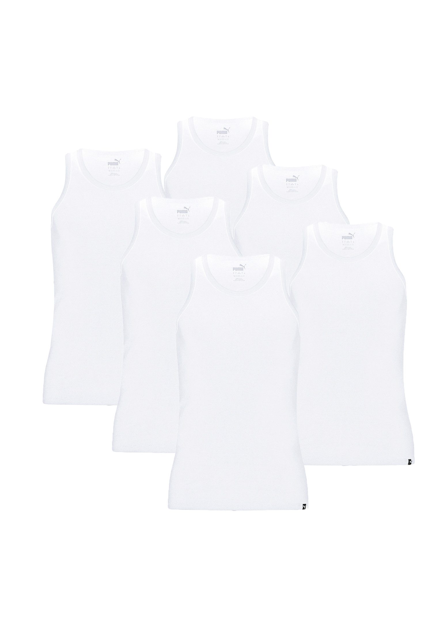 PUMA Poloshirt PUMA BASIC 6P TANK TOP (Packung, 6er-Pack) günstig online kaufen