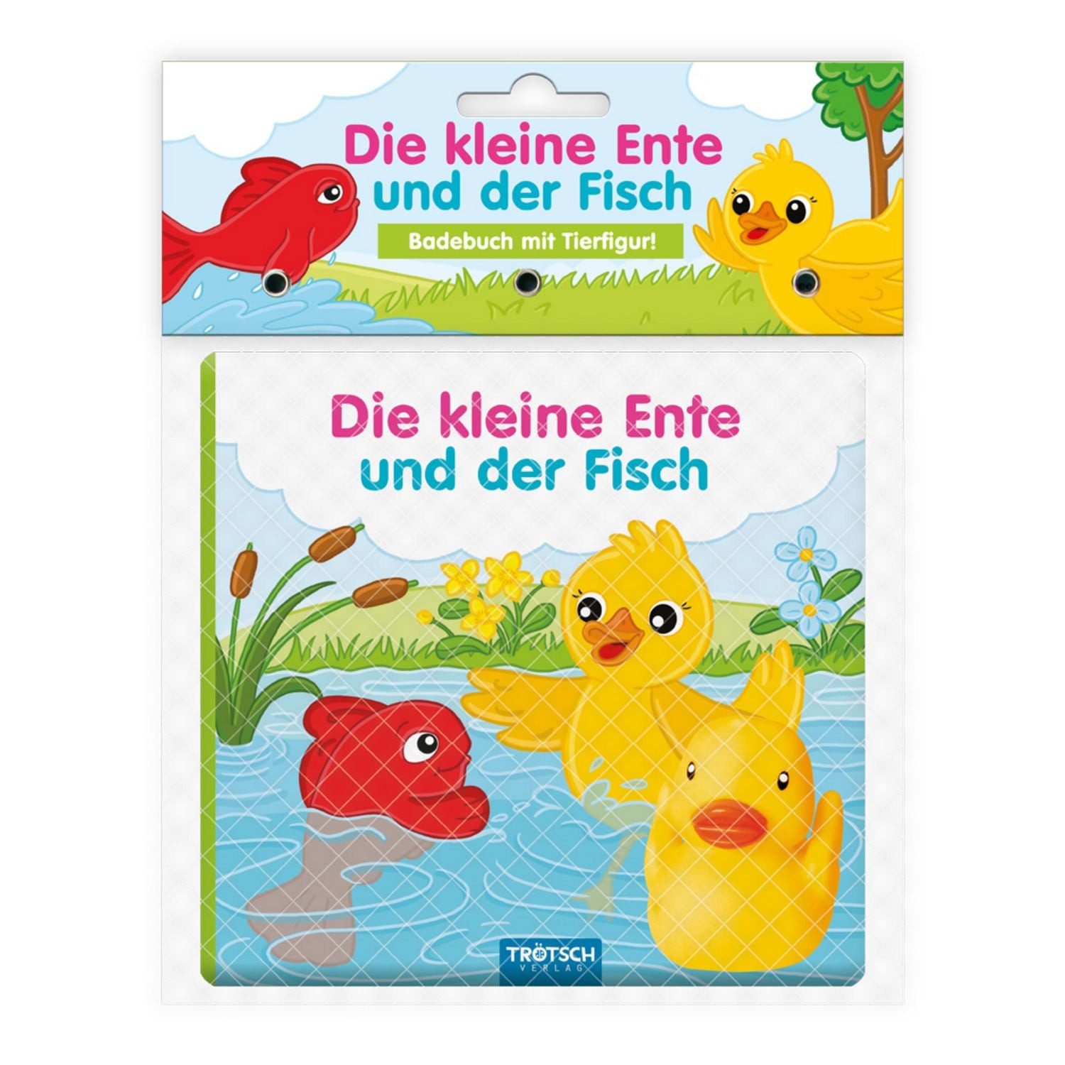 Trötsch Badebuch mit Tierfigur Die kleine Ente und der Fisch / Troetsch Verlag GmbH & Co KG