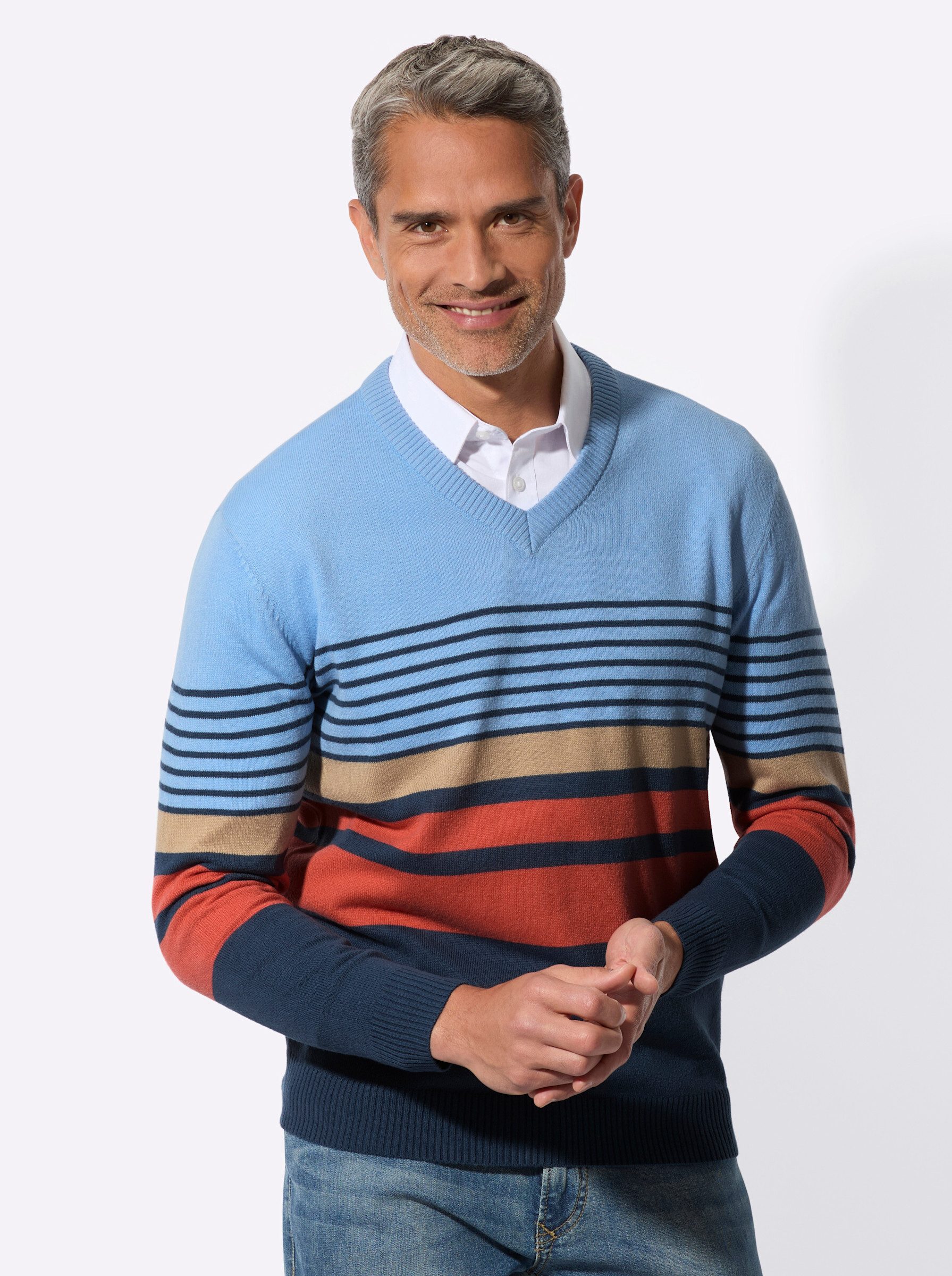 Sieh an! Strickpullover Pullover Langarm