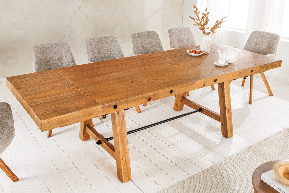 riess-ambiente Esstisch FINCA 165-240cm vintage braun · verlängerbarer Konf günstig online kaufen