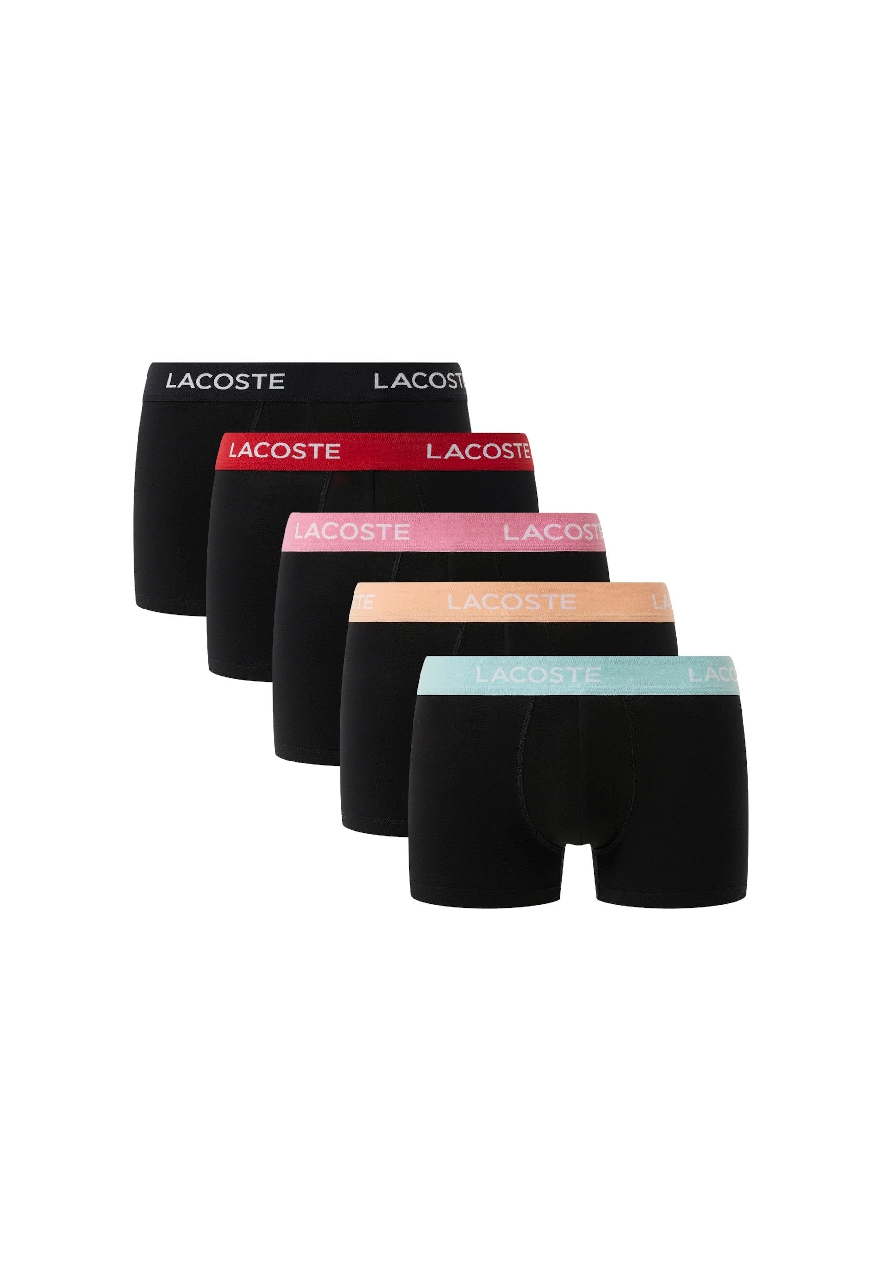 Lacoste 5-er Set Trunks Schwarz günstig online kaufen