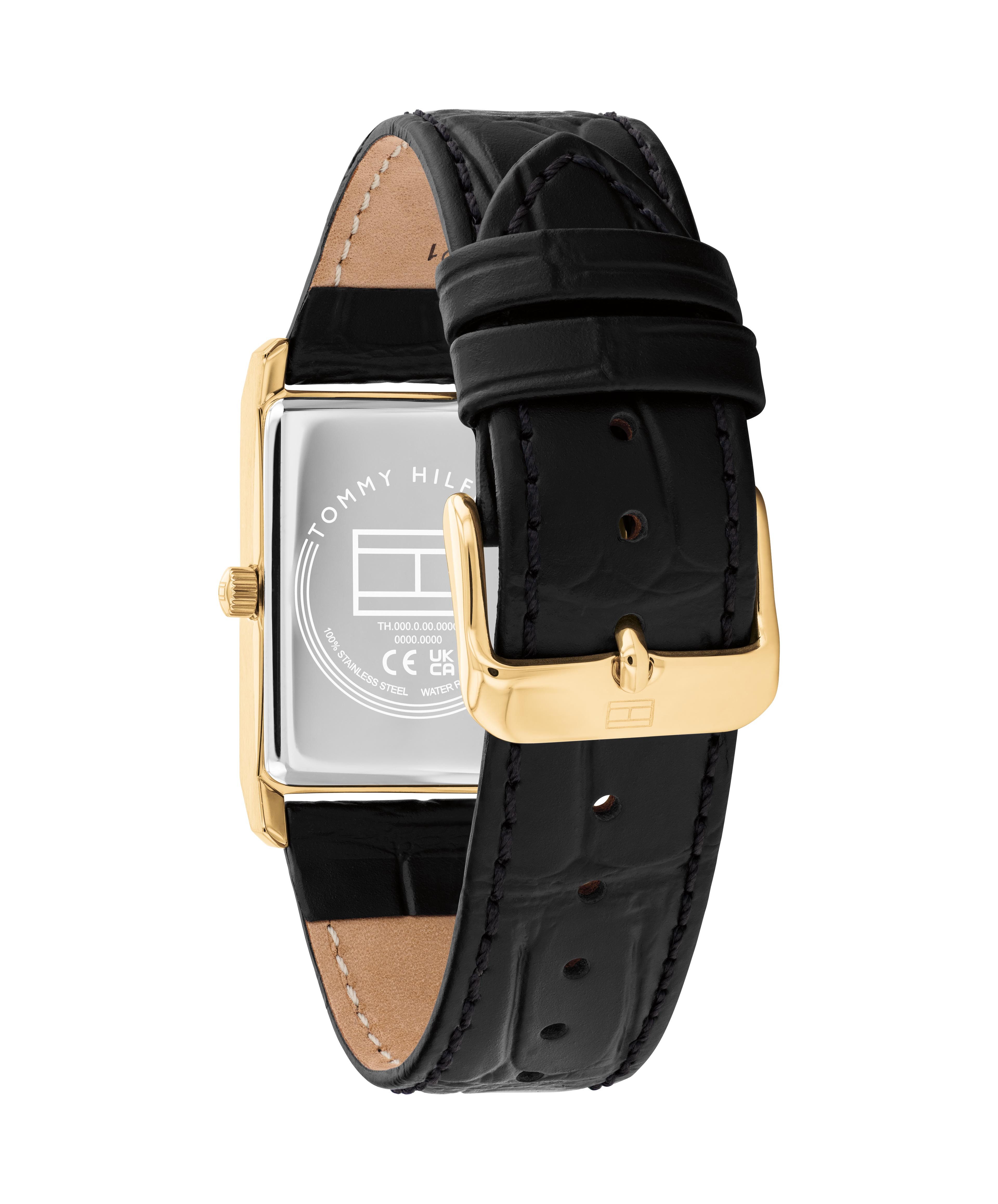Tommy Hilfiger Quarzuhr Ben 1710772, Armbanduhr, Herrenuhr, Lederarmband, analog