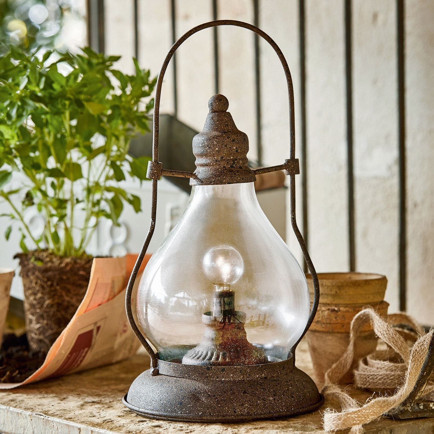 Mirabeau LED Laterne LED-Laterne Cortney antikbraun günstig online kaufen