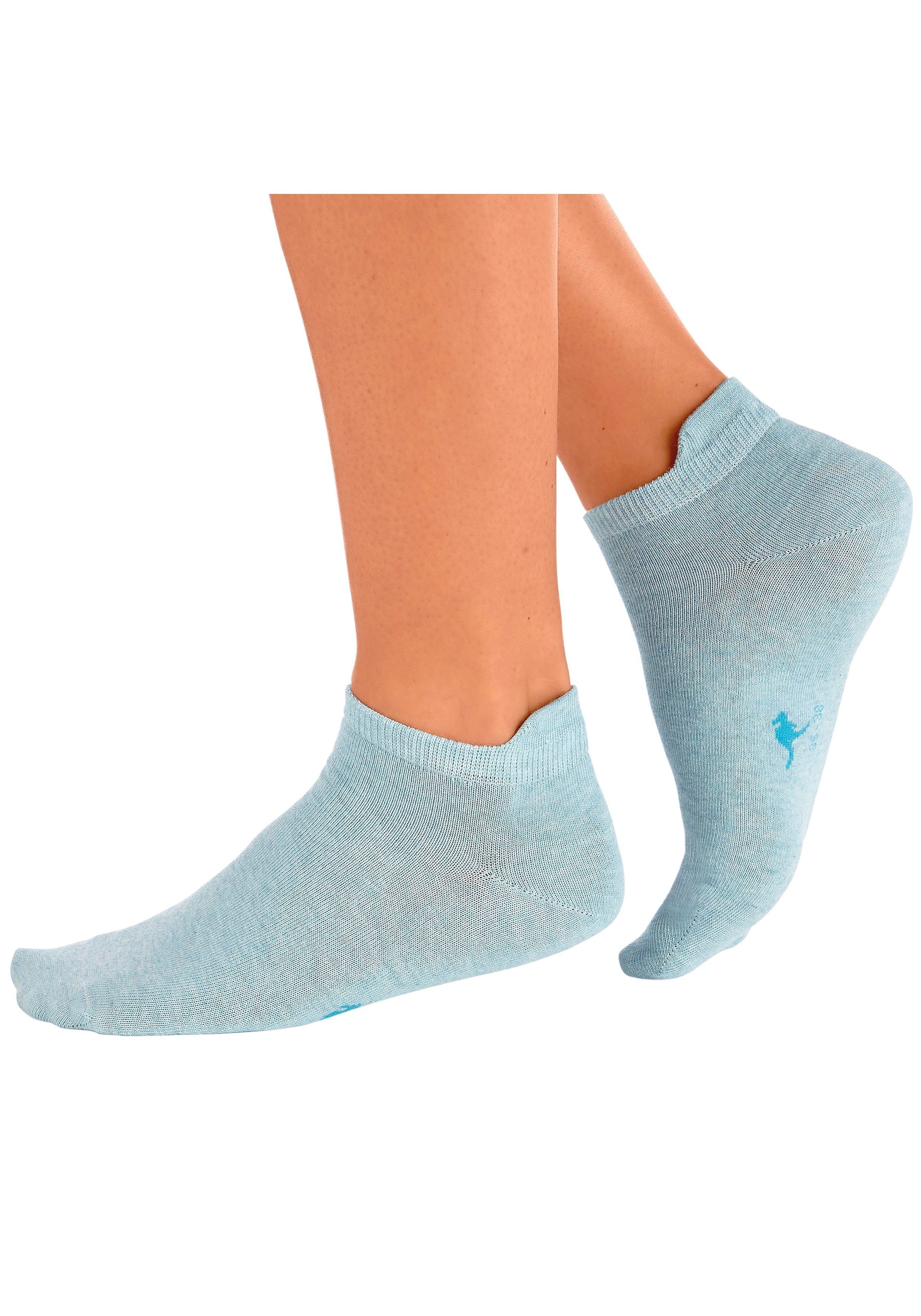 KangaROOS Sneakersocken Damen Sneaker Socken, Sportsocken, Sommer Basic (Packung, 10-Paar, Großpackung) mit verlängertem Bündchen hinten – Bild 3 von 5