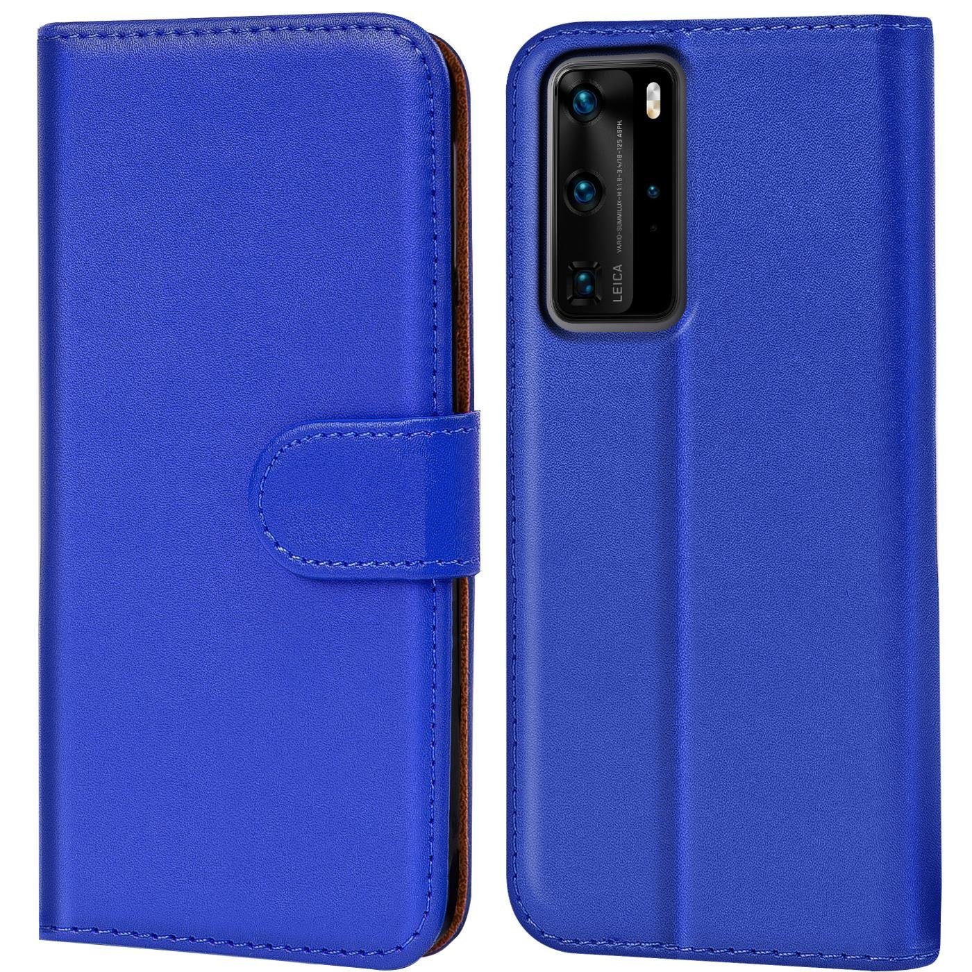 CoolGadget Handyhülle Wallet Klapp Tasche Book Case für Huawei P40 Pro 6,58 Zoll, Hülle Klapphülle Flip Cover Etui Schutzhülle