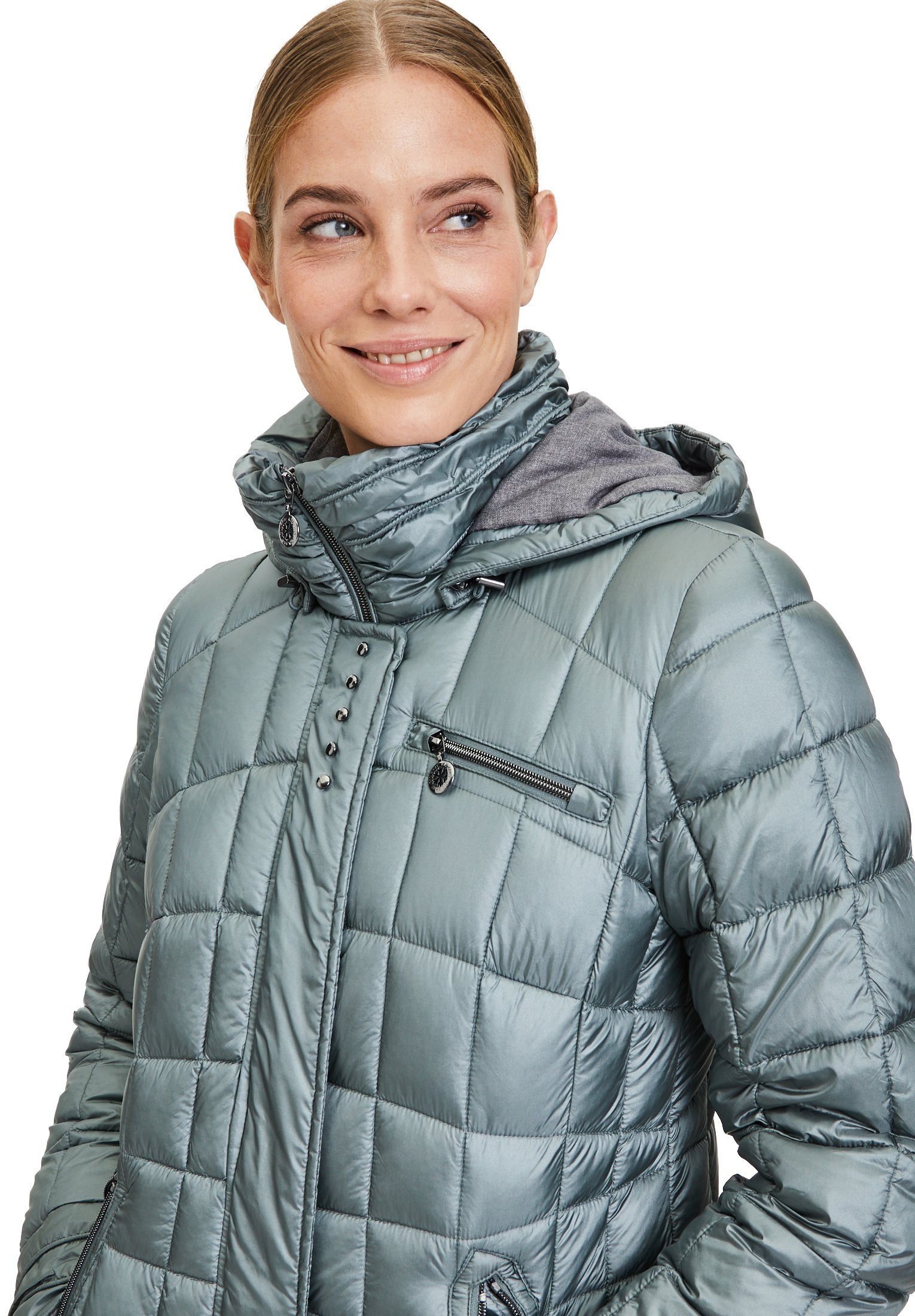 Gil Oberfläche Bay Green Bret mit glänzender Steppjacke