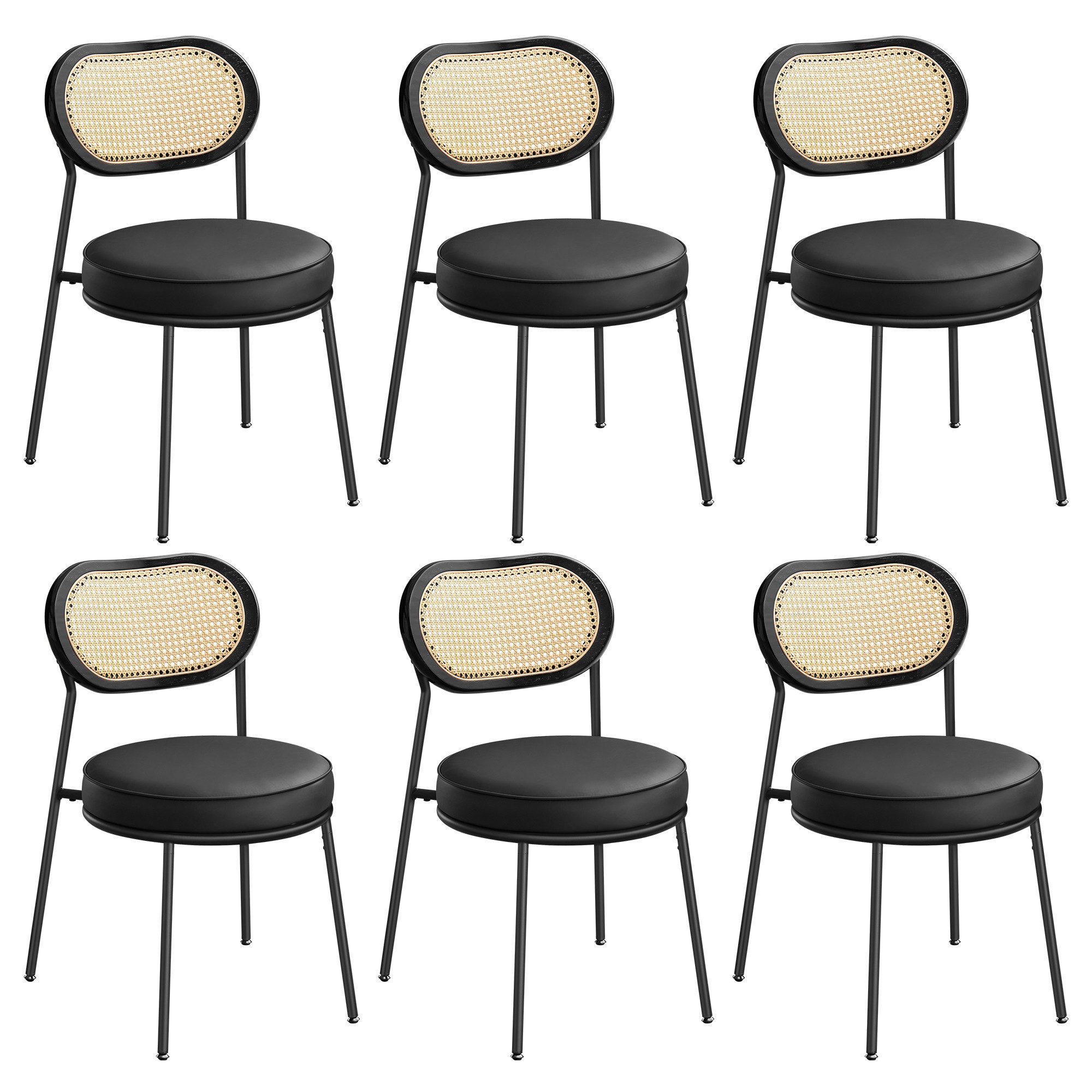 VASAGLE Esszimmerstuhl (6 St), Küchenstuhl, Boho-Stil, günstig online kaufen