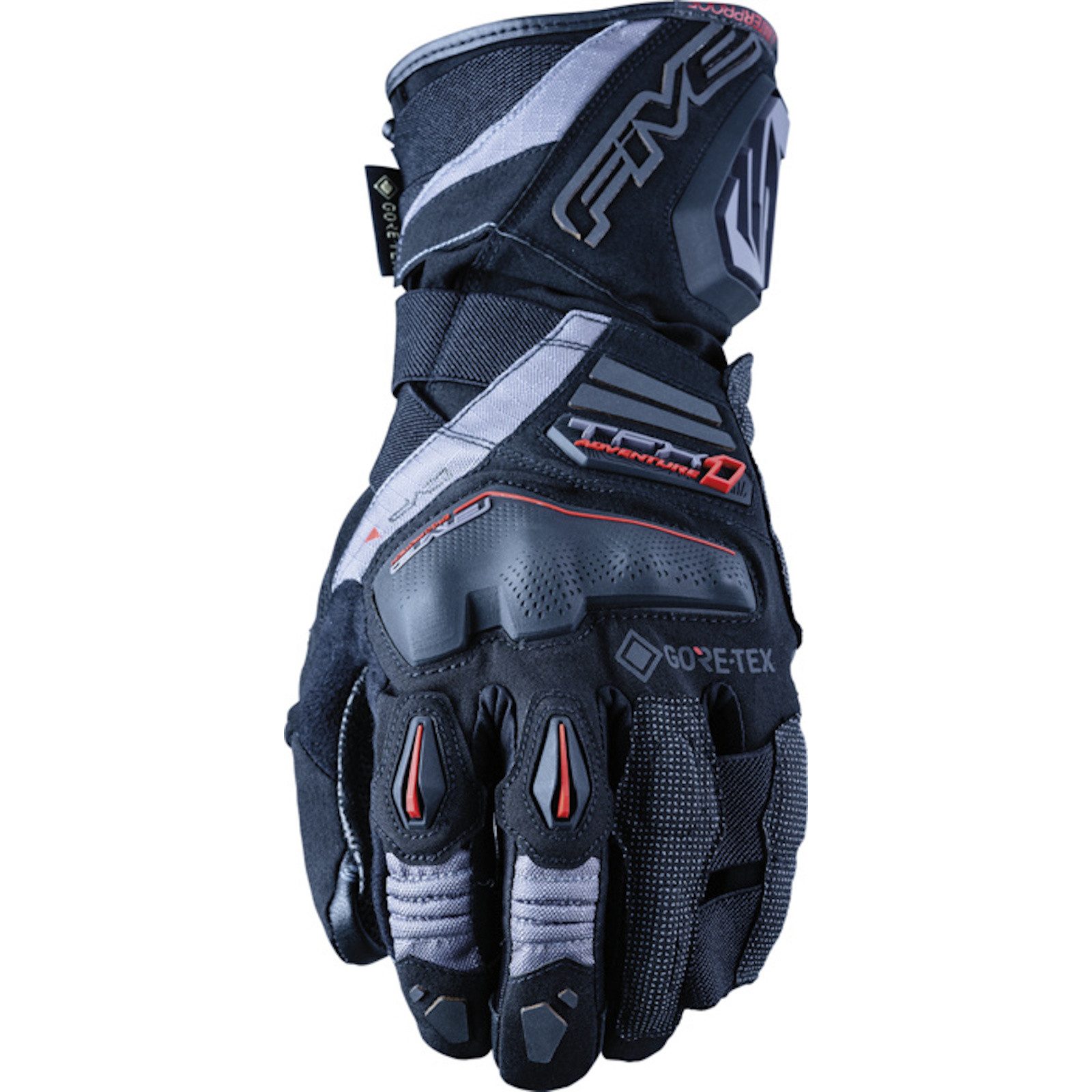 Five Gloves Motorradhandschuhe Five TFX1 GTX Motorradhandschuhe Schwarz / Grau M mit Verstärkungen