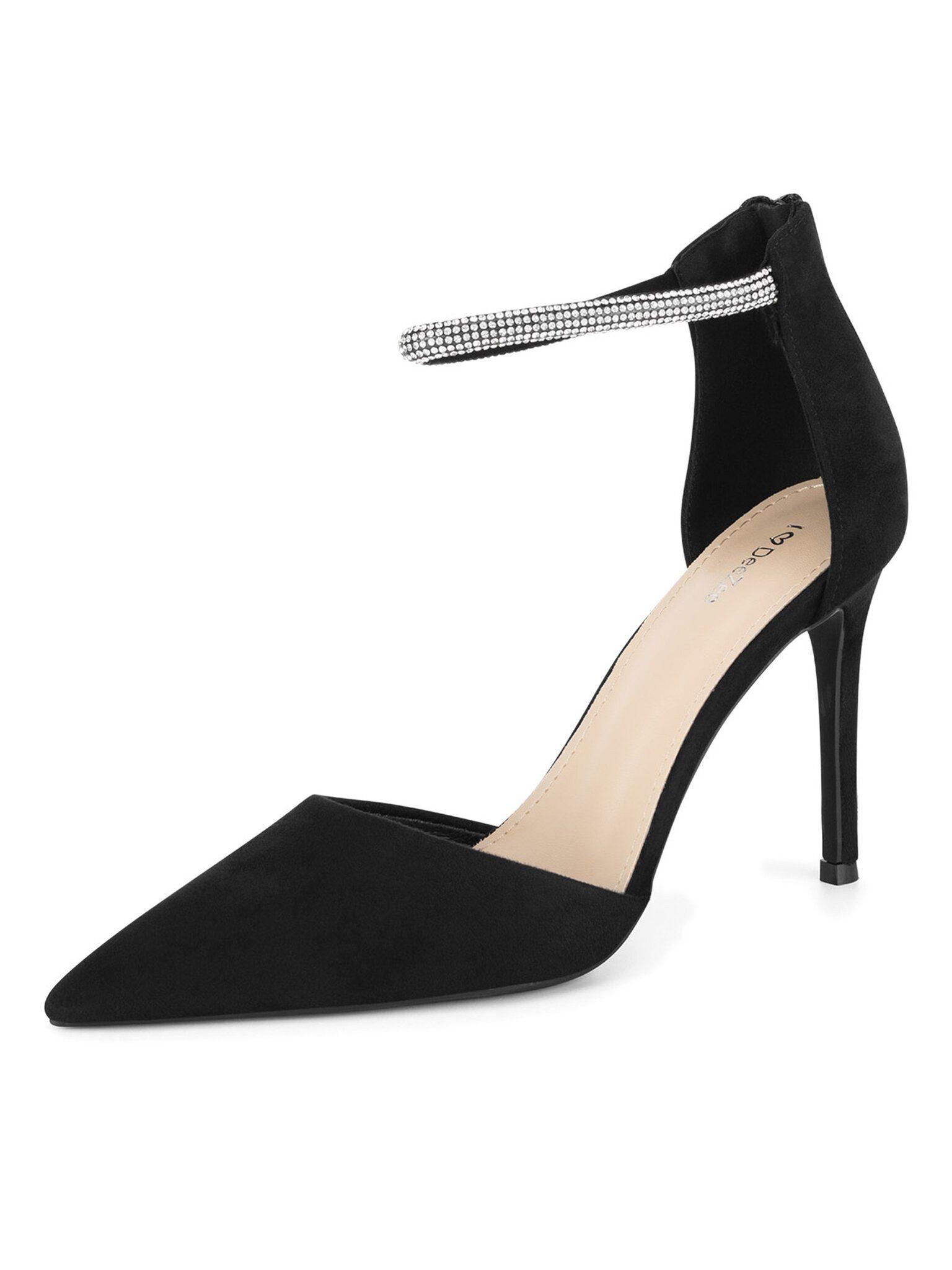 DeeZee Deezee Damen-High Heels Schwarz BG-1818 High-Heel-Stiefel