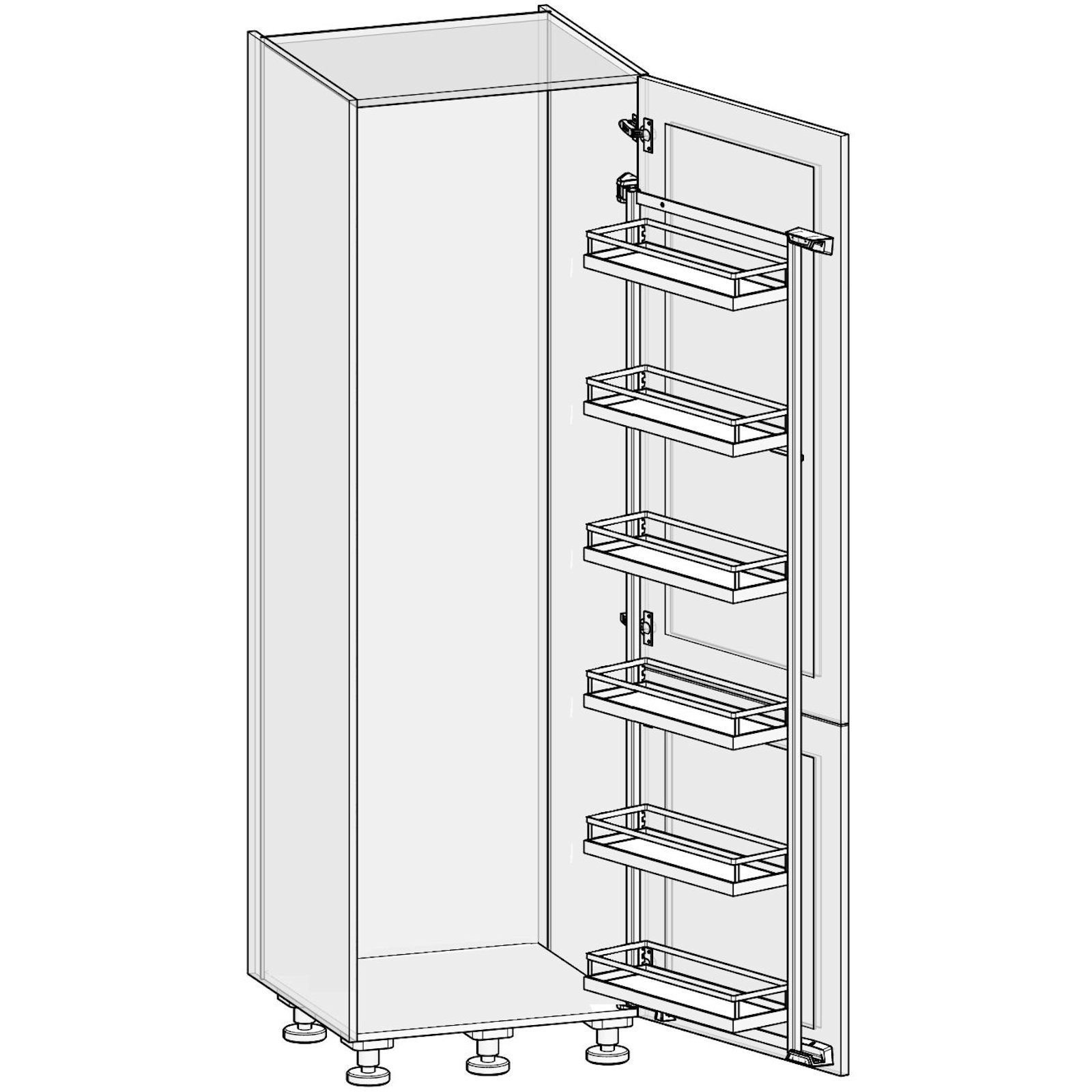 SO-TECH® ARENA anthrazit mit Apothekerschrank (2-St) Tablar Style