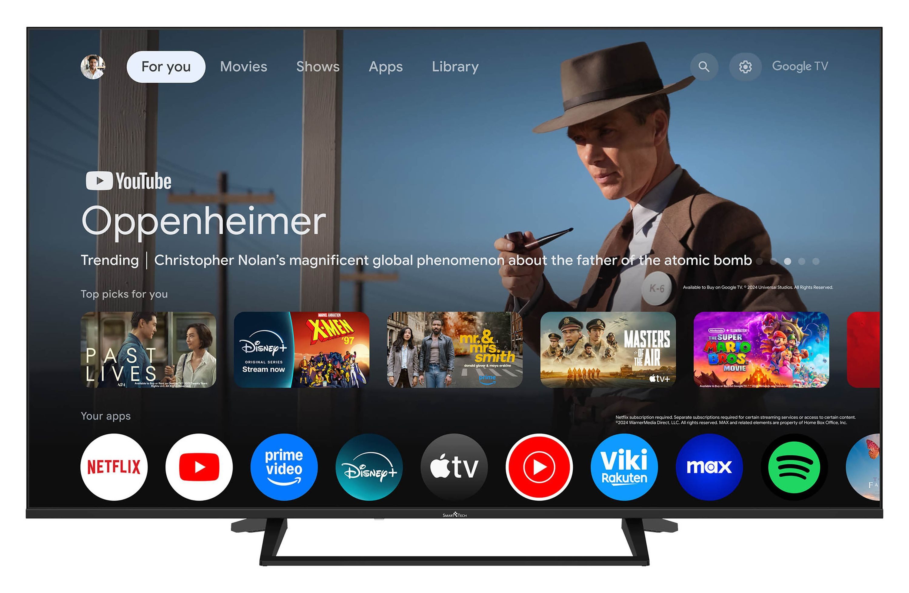Smart Tech 55QG06K QLED-Fernseher (139 cm/55 Zoll, 4K Ultra HD, Google TV, Google Smart TV, HDR, Bluetooth, Triple-Tuner) ! RABATT: 35.55% Smart Tech 55QG06K QLED-Fernseher (139 cm/55 Zoll, 4K Ultra HD, Google TV, Google Smart TV, HDR, Bluetooth, Triple-Tuner) ! RABATT: 35.55%