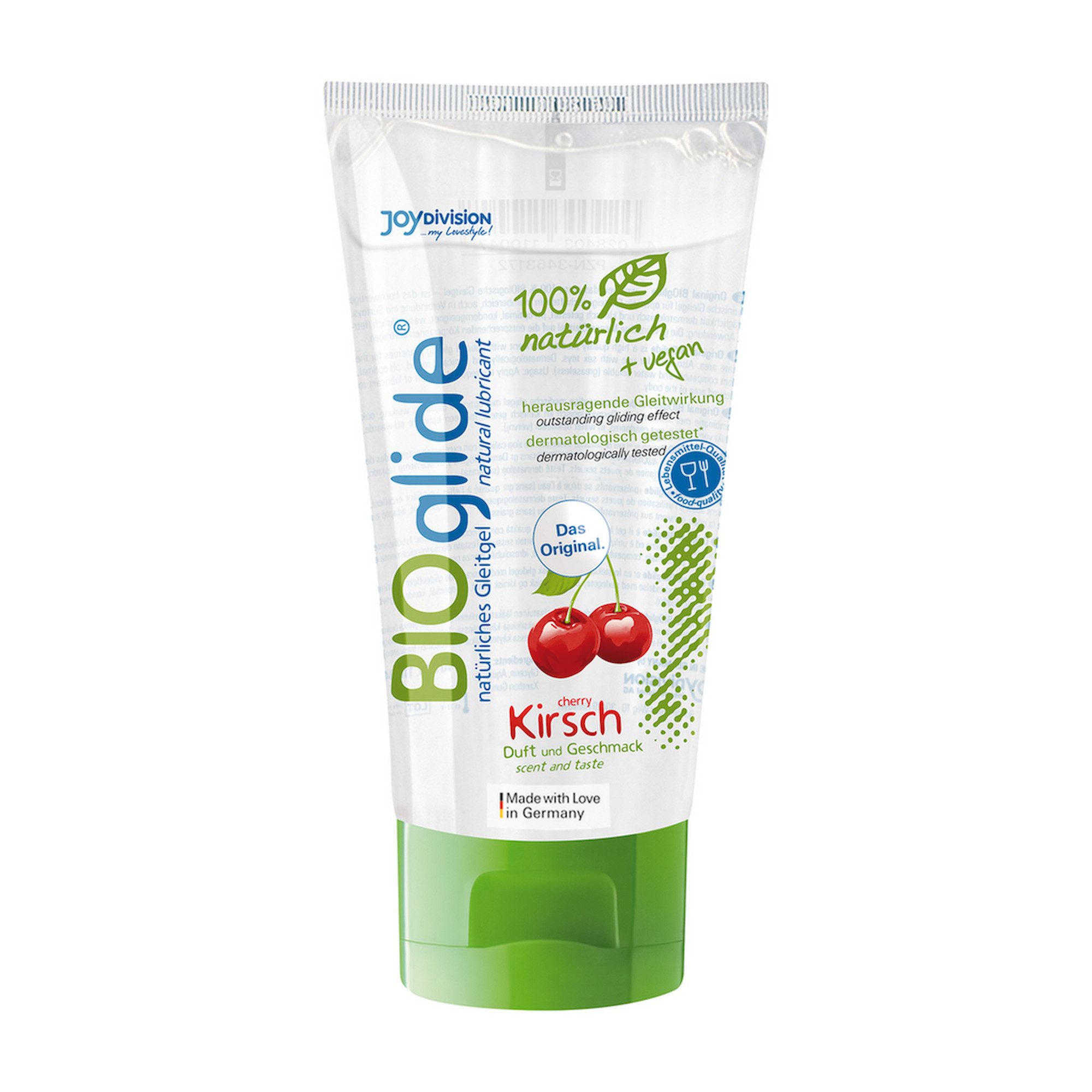 JOYDIVISION Gleitgel BIOglide - Veganes Gleitmittel mit Geschmack - 3 fl oz / 80 ml