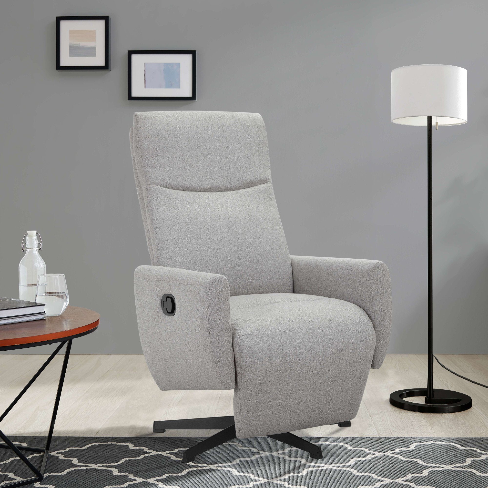 andas Relaxsessel Kilvo, TV-Sessel mit Liegefunktion, Drehsessel, Funktionssessel, mit Dreh- und Relaxfunktion für das Wohnzimmer