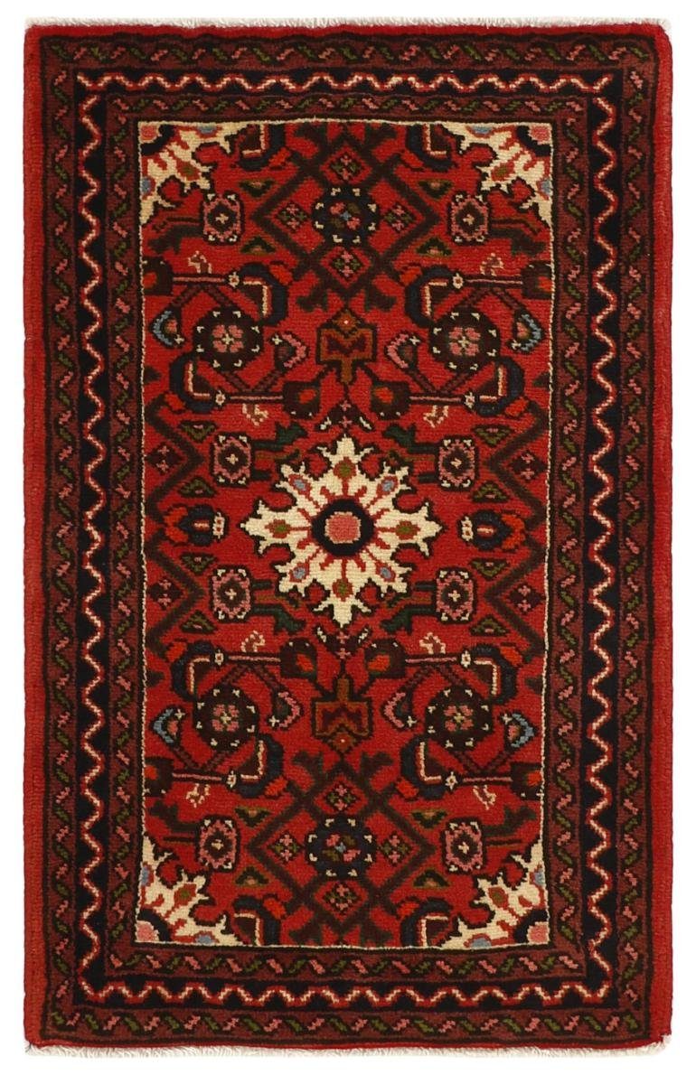 Orientteppich Hosseinabad 61x97 Handgeknüpfter Orientteppich / Perserteppich, Nain Trading, rechteckig, Höhe: 12 mm