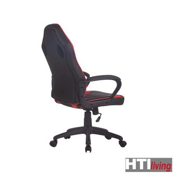 HTI-Living Schreibtischstuhl Schreibtischstuhl Leeton Rot (Stück, 1 St), höhenverstellbarer Drehstuhl
