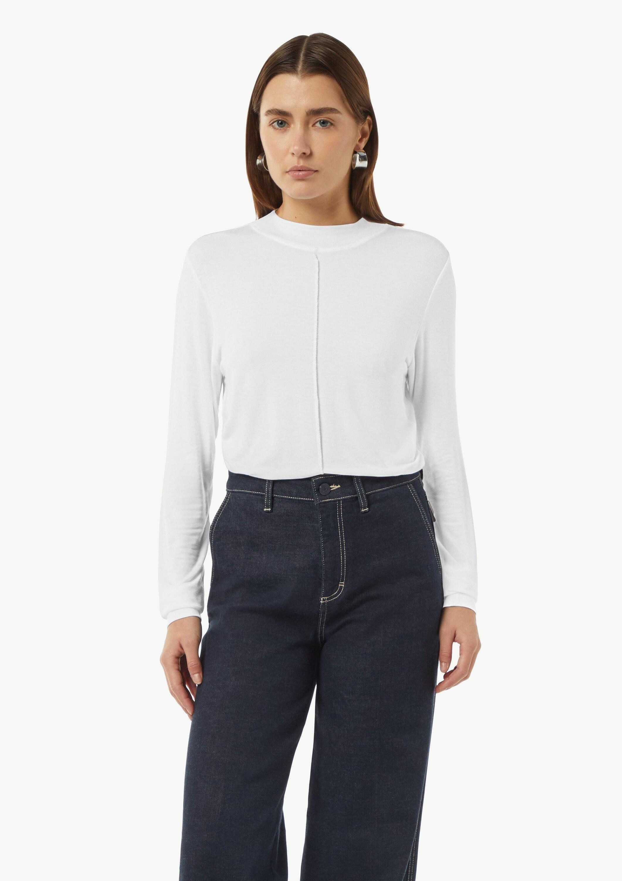 comma Langarmshirt T-Shirt Langarmshirt mit Nahtdetail günstig online kaufen