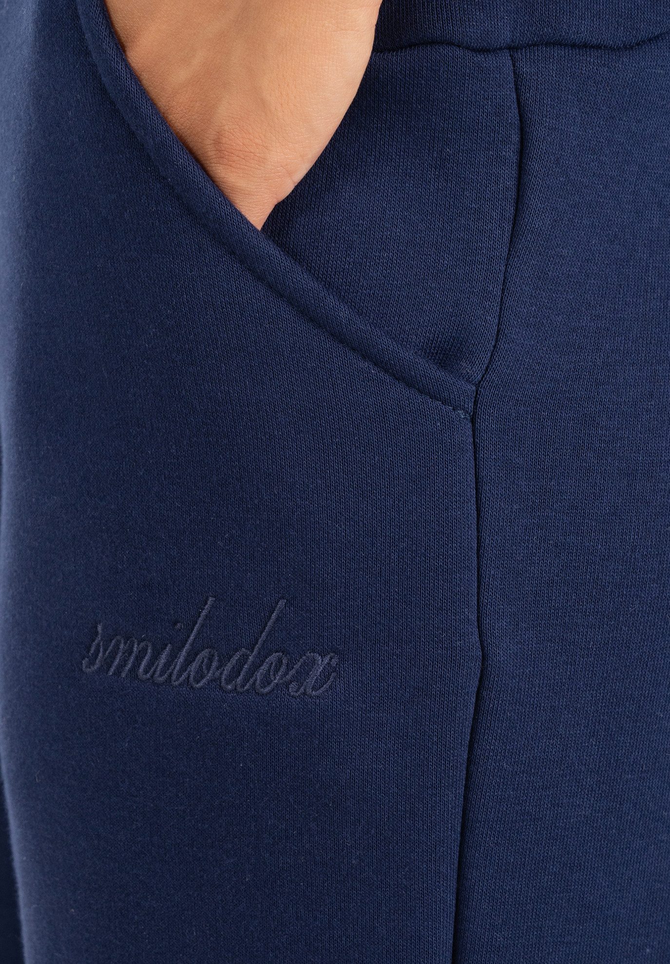 Smilodox Jogginghose Finy Jogger Damen, Loose Fit, Wide Leg, Baumwolle, für Gym & Alltag Baumwollmix, Tunnelzug, elastischer Bund, weich, Komfort