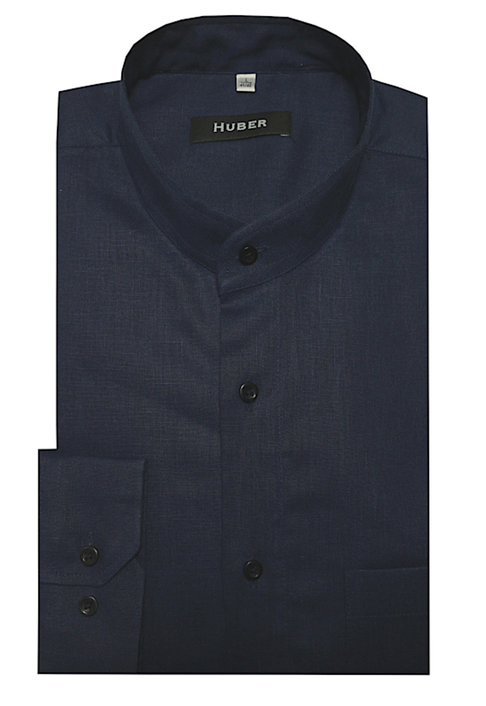 Huber Hemden Langarmhemd HU-0044 Stehkragen 100% günstig online kaufen