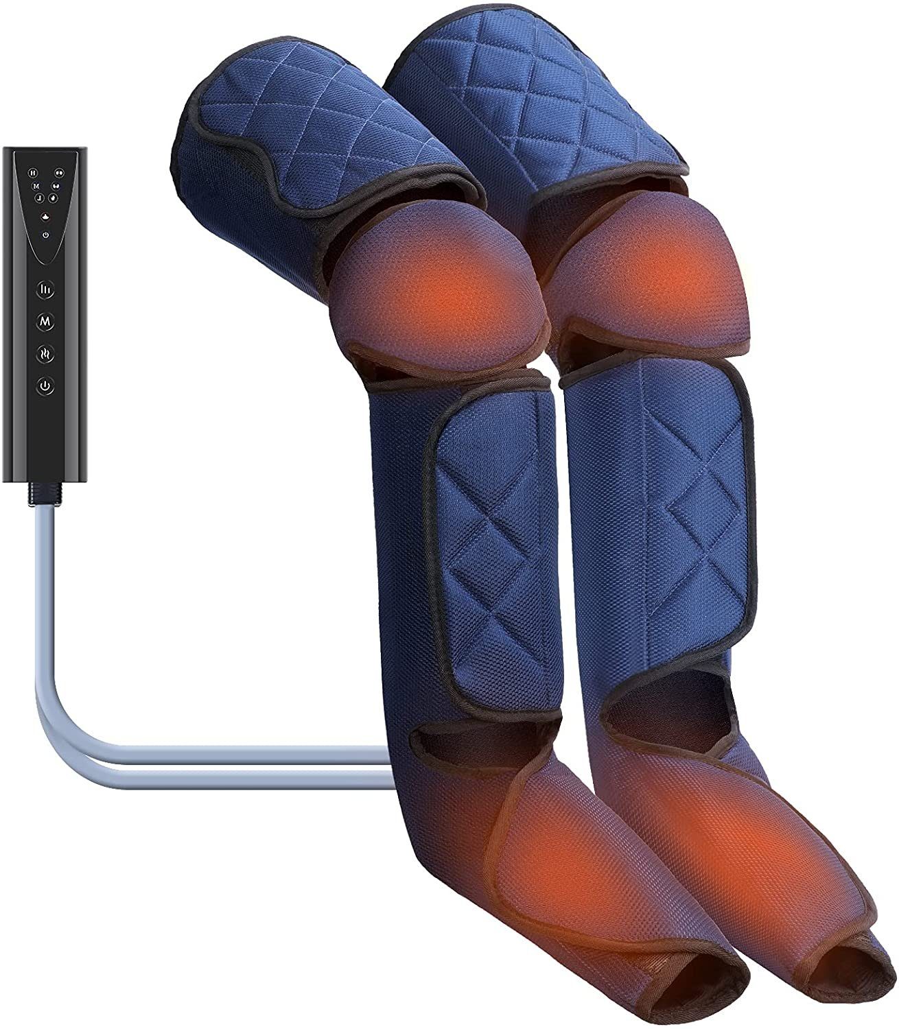 COOL-i ® Fußmassagegerät, Beine Massagegerät Elektrisch für Füße, Waden,  Oberschenkel mit 3 Modi 3 Intensität 360° Kompressionsmassage mit  Heizfunktion
