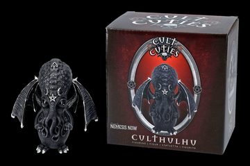 Figuren Shop GmbH Fantasy-Figur Culthulhu Figur mit magischen Symbolen - Fantasy Dekofigur Gothic schwarz