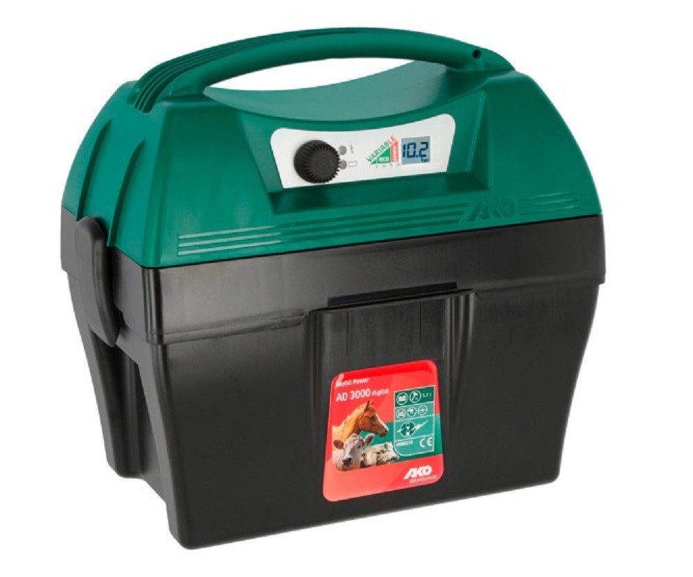 Kerbl Weidezaungerät AKO Weidezaungerät AD 3000 MobilPower 9V 12V digital 372291