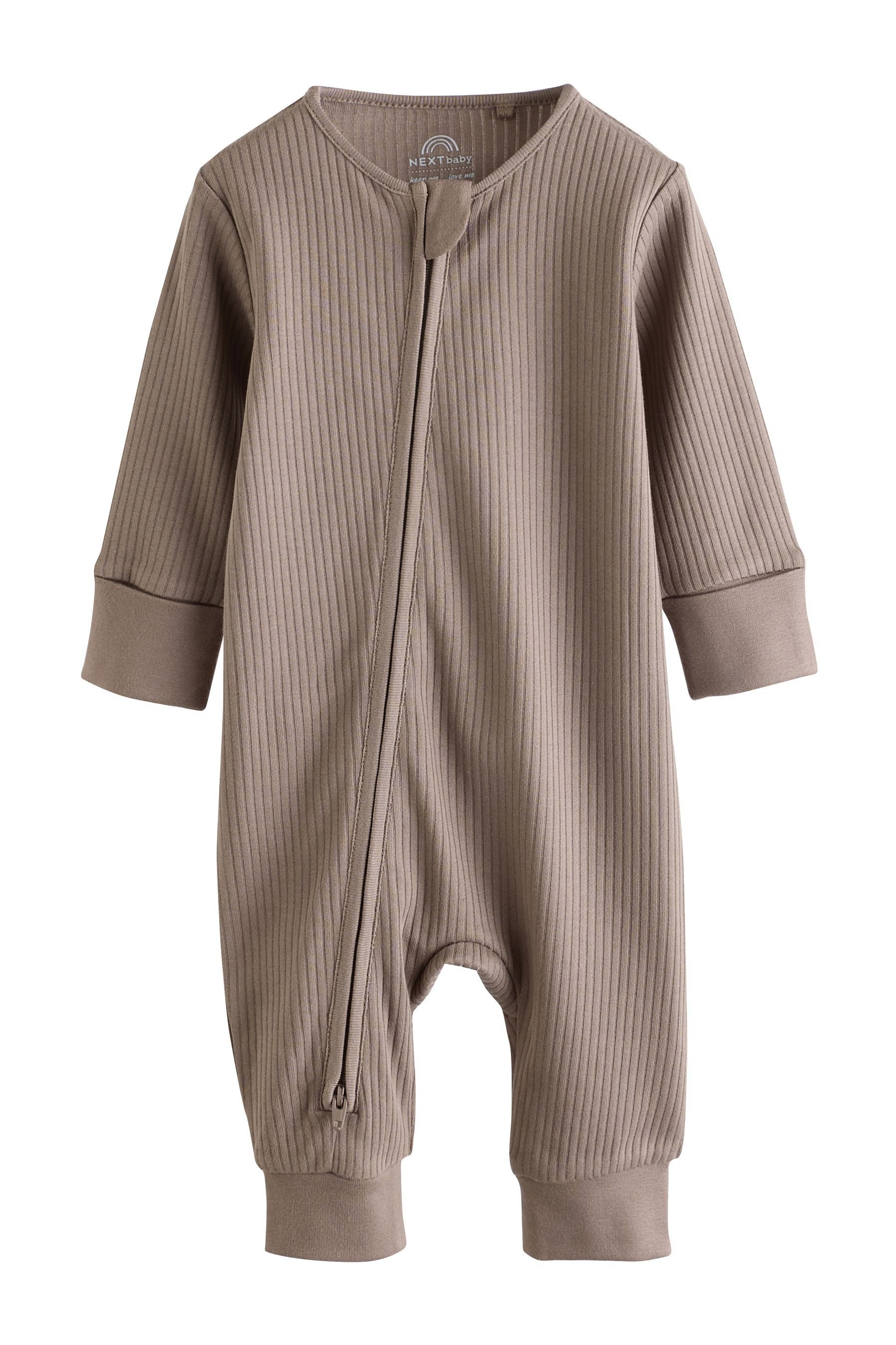 Next Schlafoverall Fußlose Baby-Schlafanzüge mit 2-Wege-RV, 3er-Pack (3-tlg)