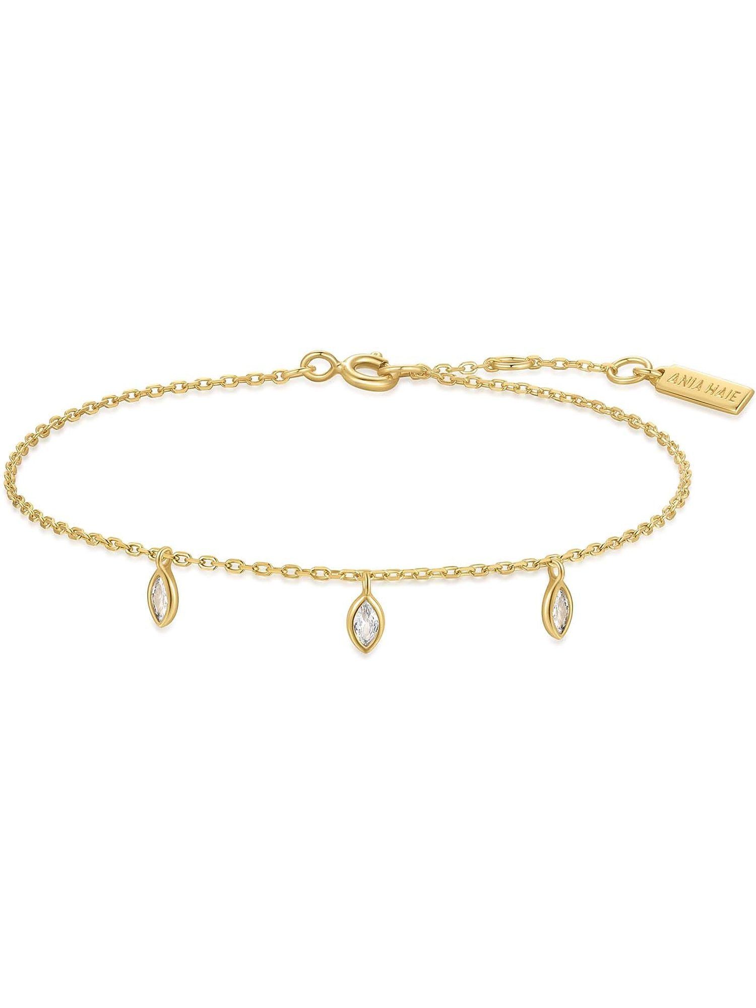 Ania Haie Armband Ania Haie Damen-Armband 925er Silber 3 Zirkonia