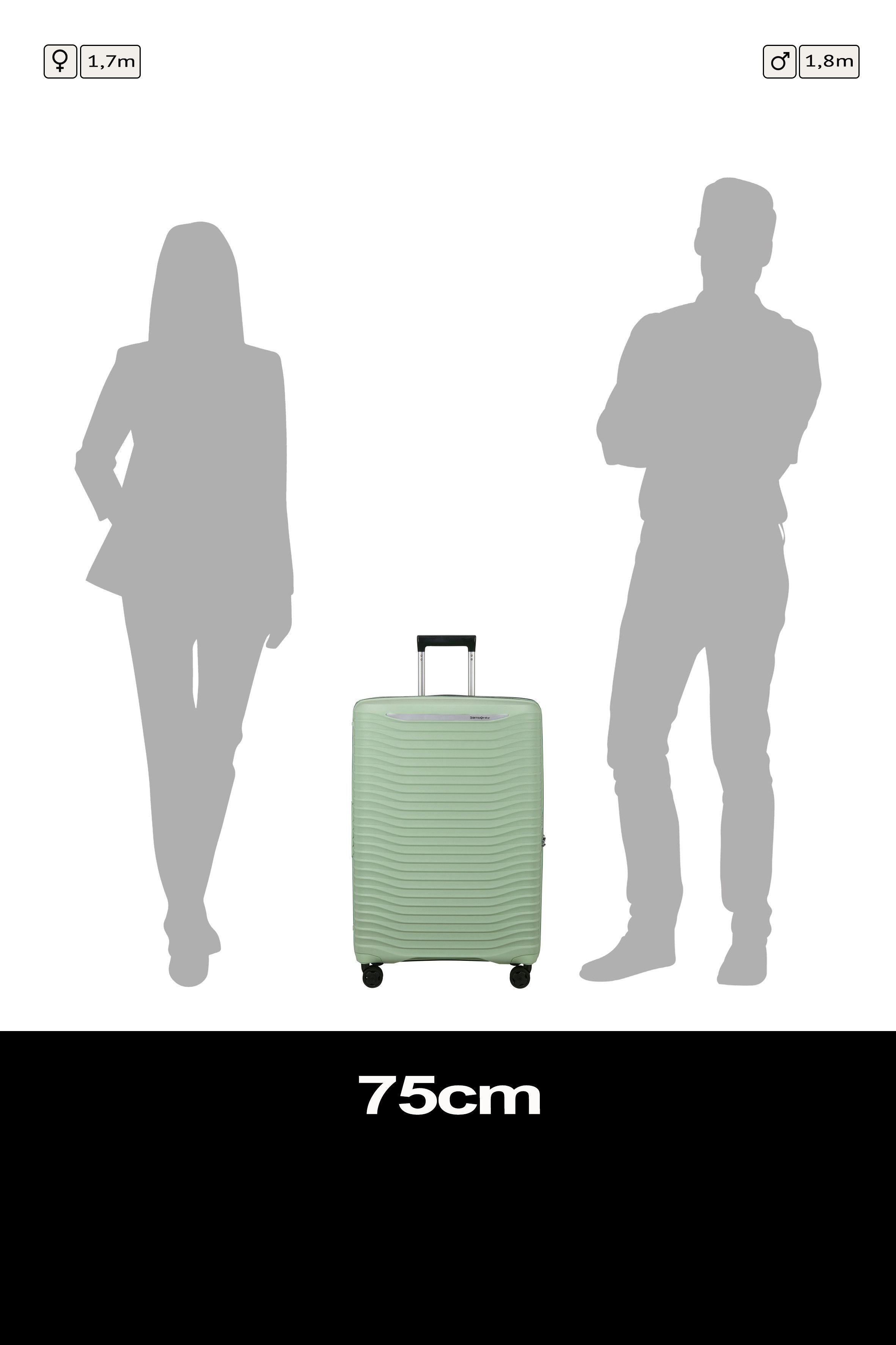 Samsonite Hartschalen-Trolley UPSCAPE, verschiedene Größen und Farben, 4 Rollen, mit Volumenerweiterung, mit Tragegriff oben und seitlich