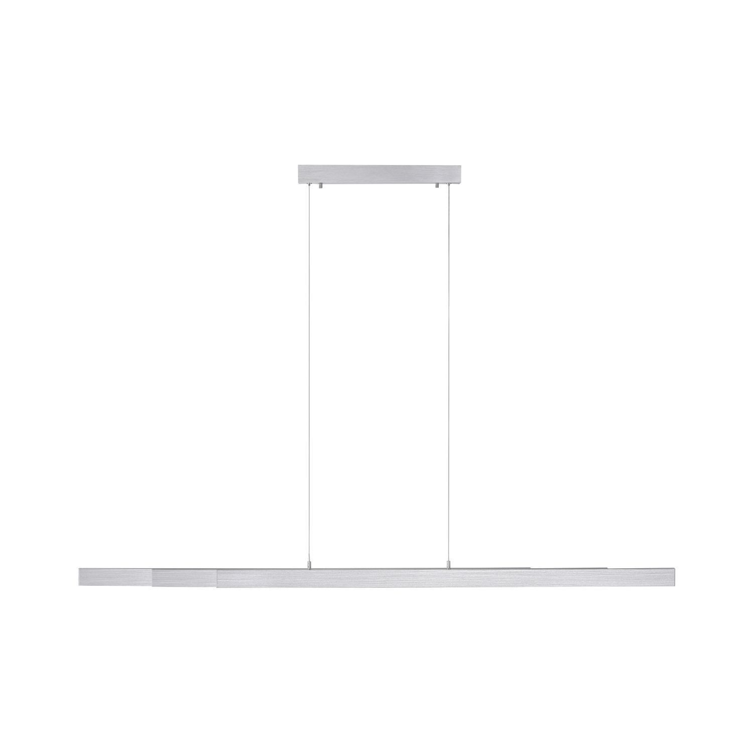 Licht-Erlebnisse Pendelleuchte ORVIND, LED fest integriert, Warmweiß, LED Metall warmweißes Licht 3000 K 1560 lm H: max. 180 cm Aluminium