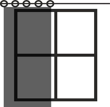 Vorhang Oesenschal Ösenvorhang 140x235 cm Deko Gardine, EXKLUSIV HEIMTEXTIL, Ösen (1 St), halbtransparent, Blockstreifen mit silbernen Konturstreifen