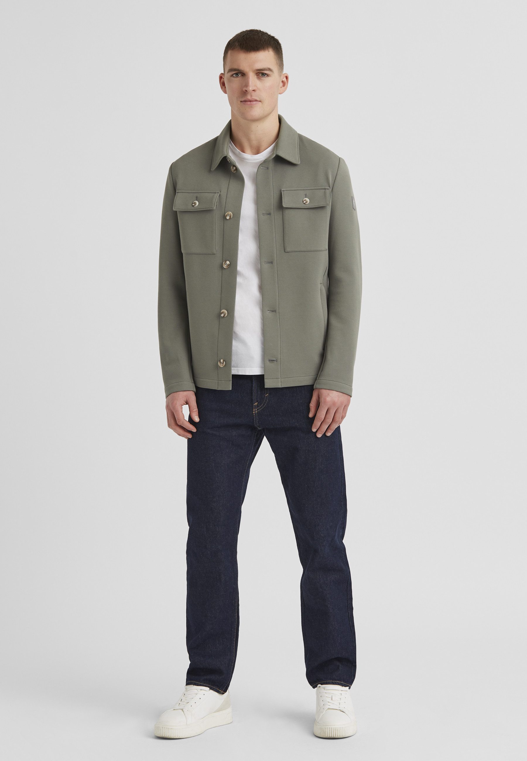 Milestone Hemdjacke MSOhio Herren Overshirt Übergangsjacke klassisch mit Lo günstig online kaufen