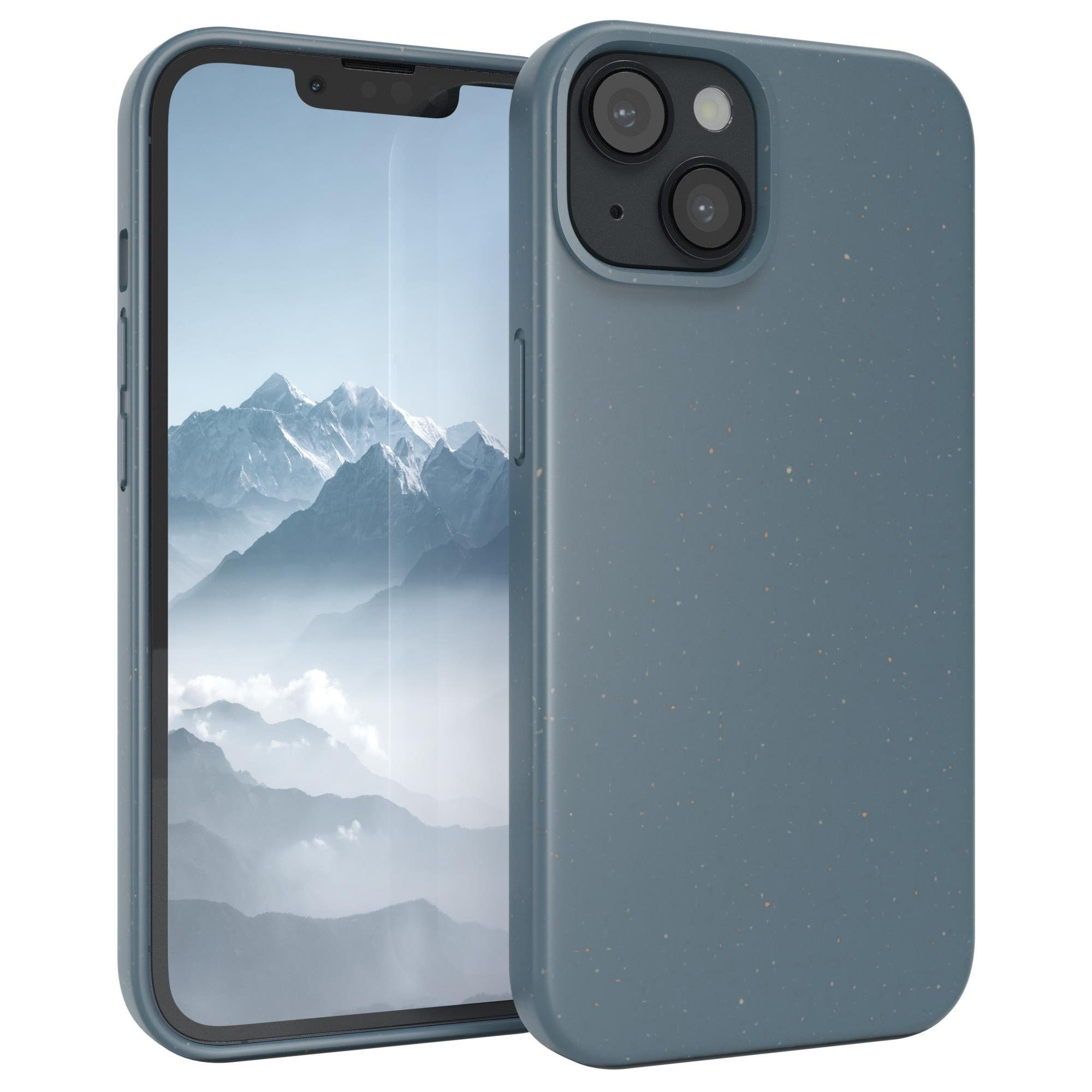 EAZY CASE Handyhülle Bio Case für Apple iPhone 14 6,1 Zoll, Nachhaltige Bio Hülle mit Recycelter Verpackung mattiert Blau / Petrol