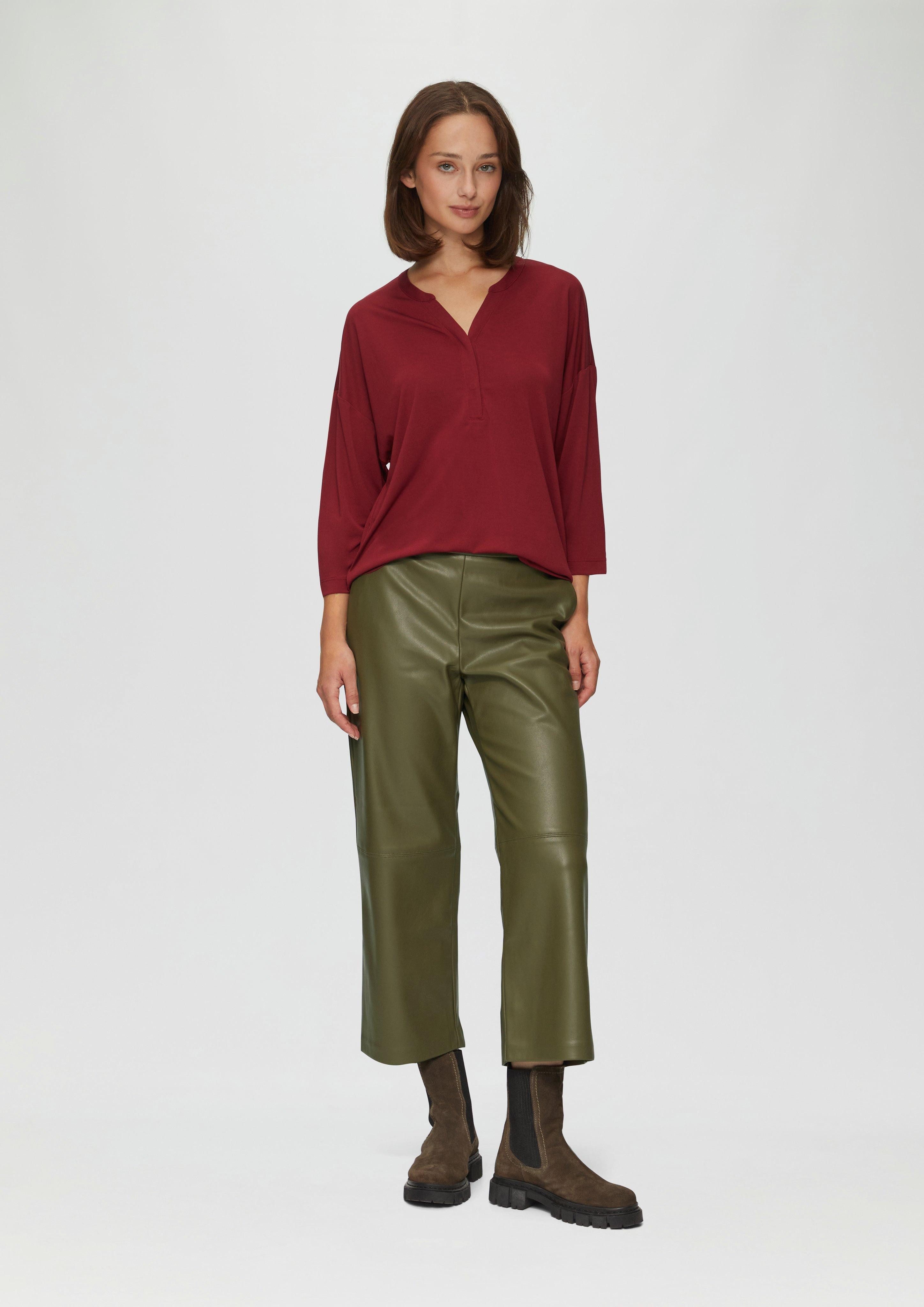 s.Oliver 7/8-Hose Culotte aus Lederimitat mit günstig online kaufen