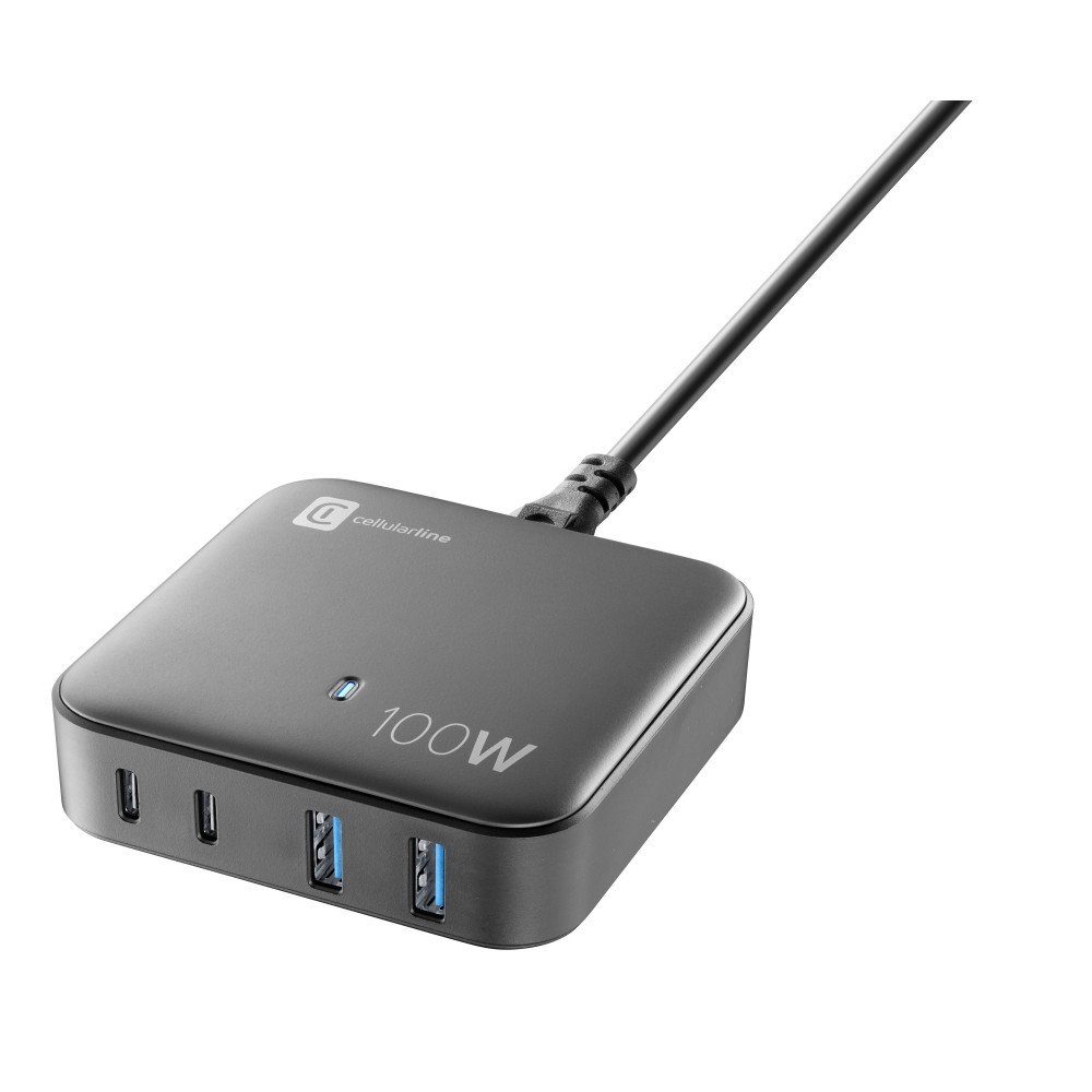 Ladegerät Multipower Magnus 100 Watt Reiselader 4 Port GaN Black Notebook-Netzteil