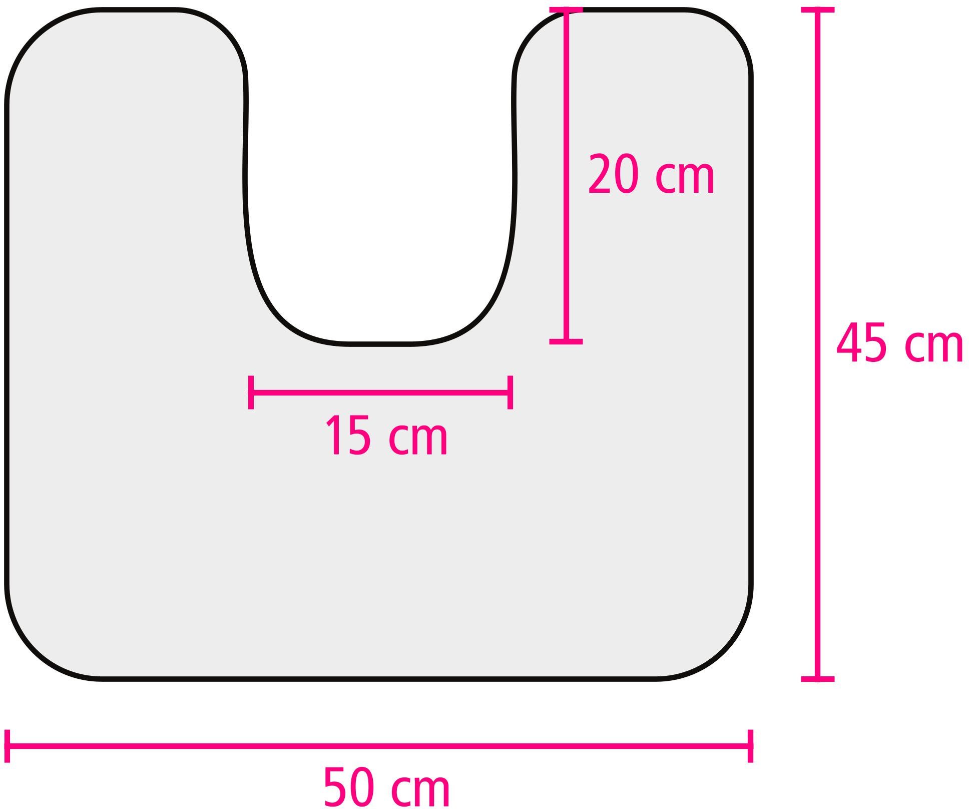 rechteckig Farben, waschbar, rund 18 Polyester, & Rio beschichtet, Badteppich, erhältlich Höhe Gözze, altrosa rutschhemmend Badematte trocknend, fußbodenheizungsgeeignet, schnell Uni mm, Premium