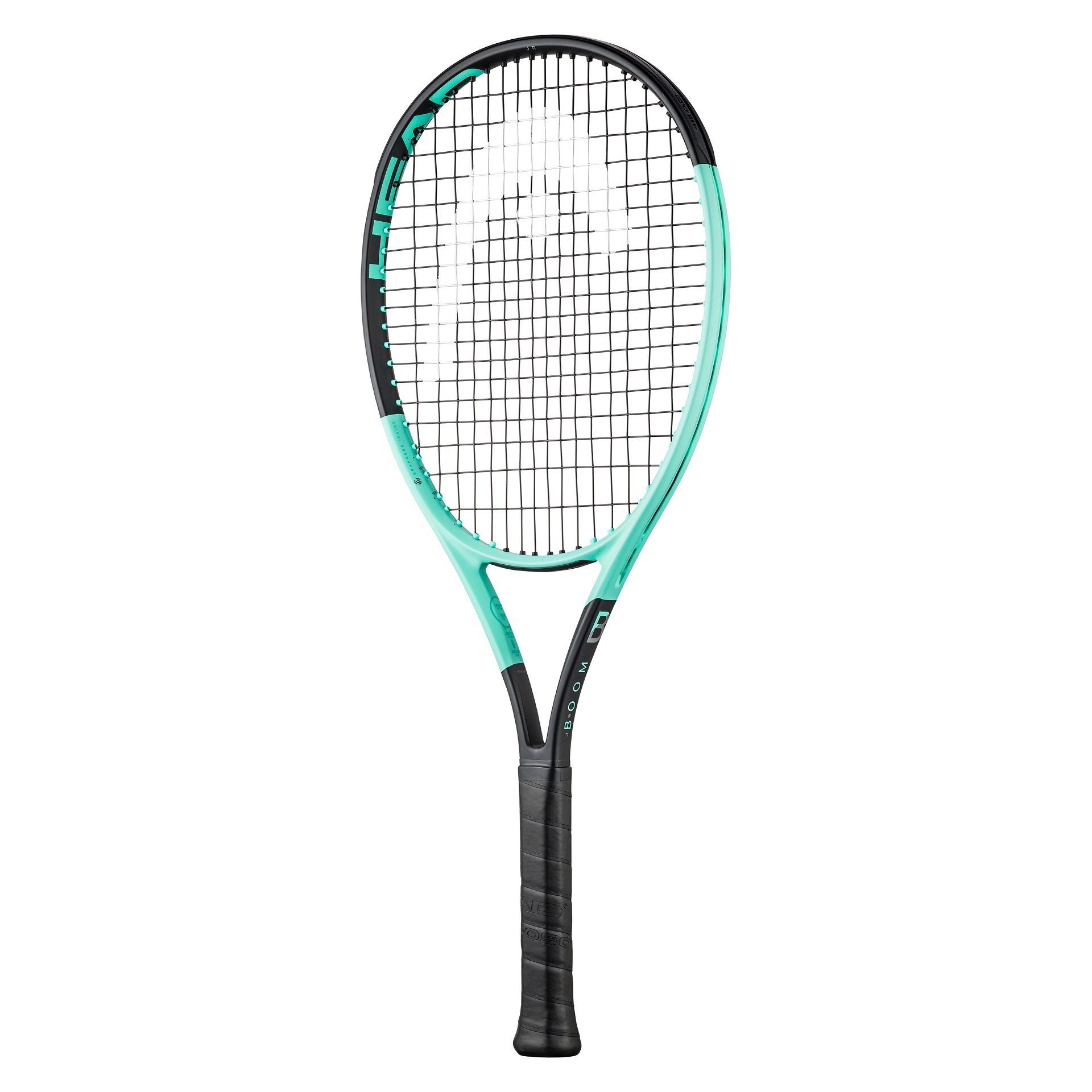 Tennisschläger Boom 25in/230g (9-12 Jahre) 2024 schwarz/türkis - besaitet