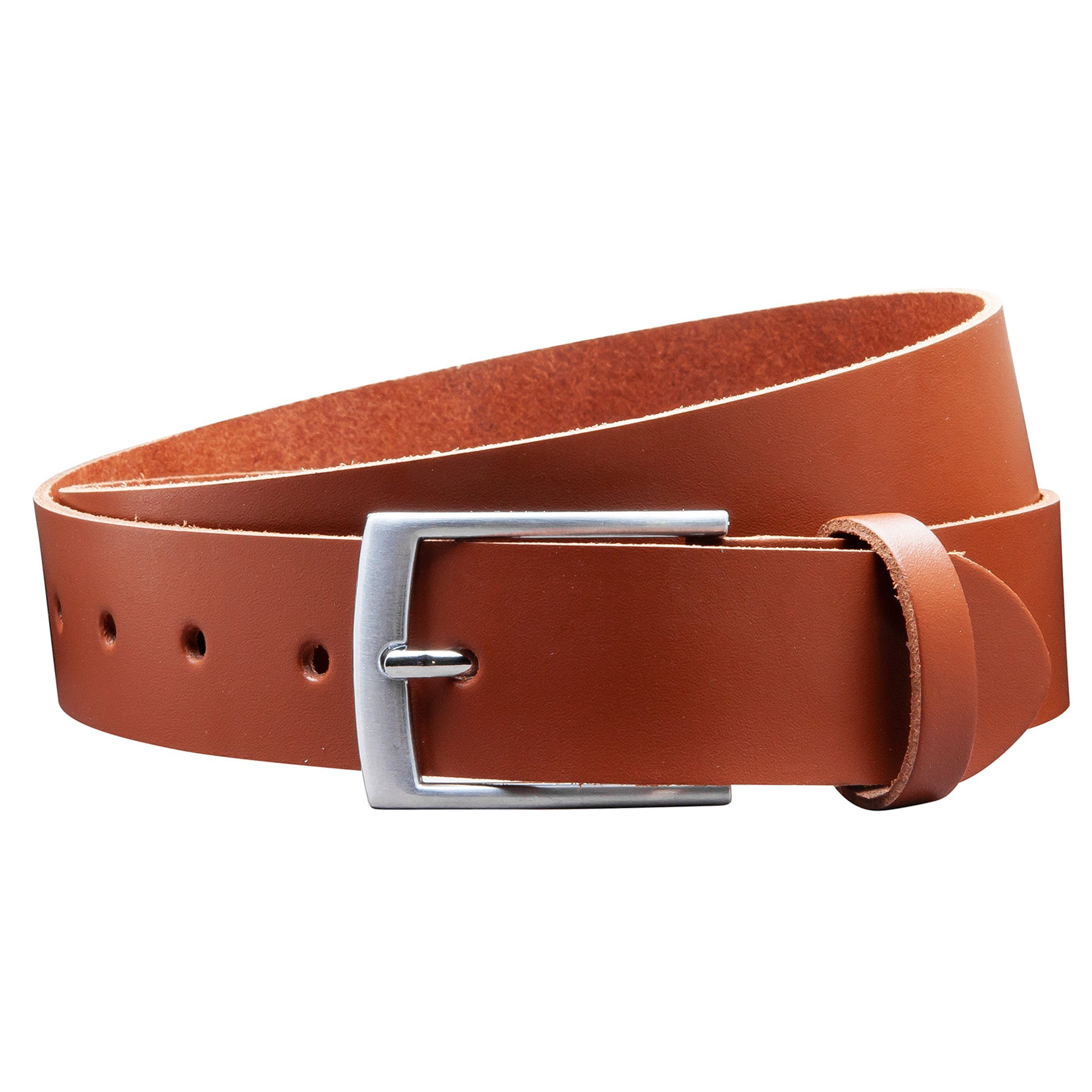 COLOGNEBELT Ledergürtel OM421-SL-Cognac MADE IN GERMANY, Cognac, Kürzbar, 1 günstig online kaufen